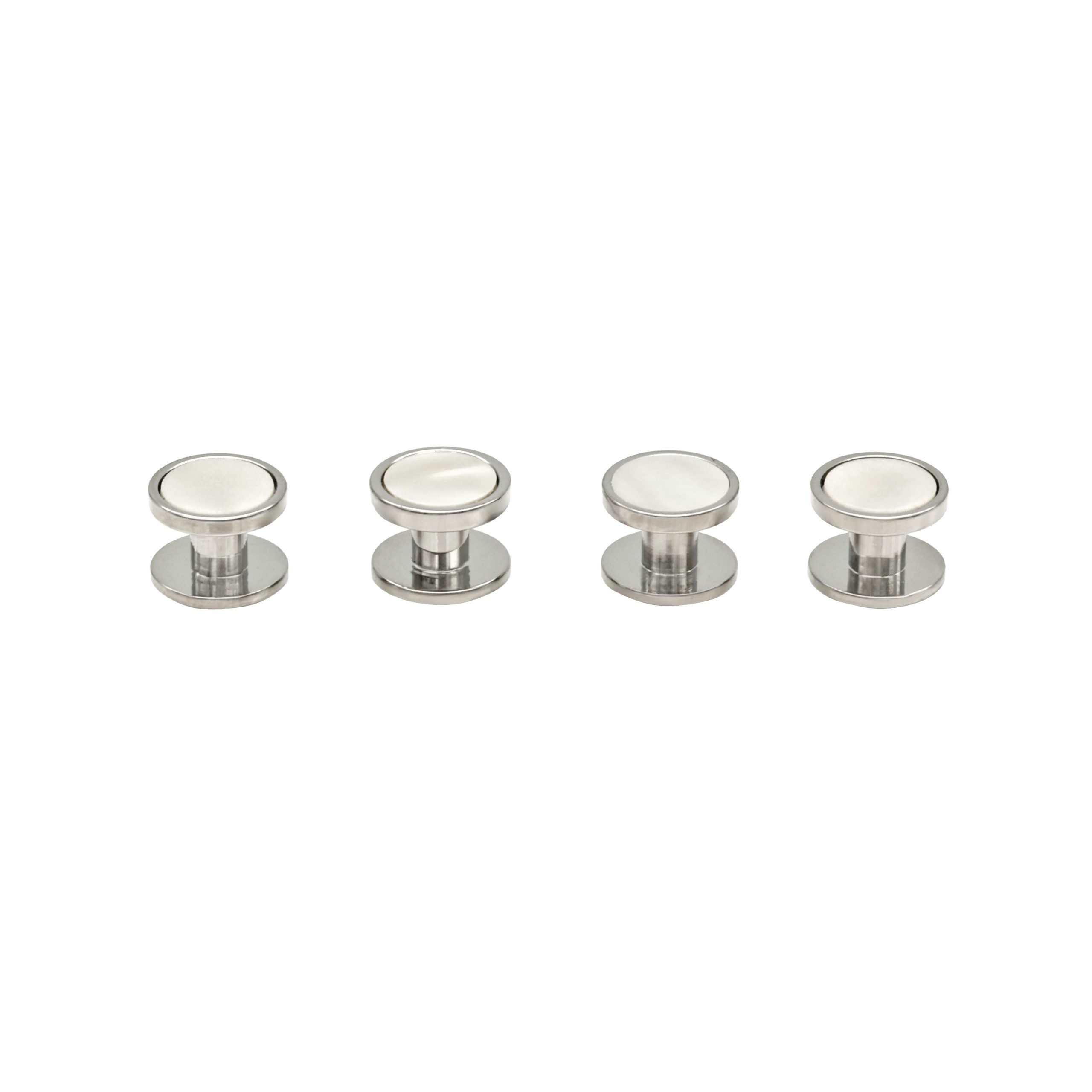 Rhod Mother Of Pearl Rnd Shirt Stud