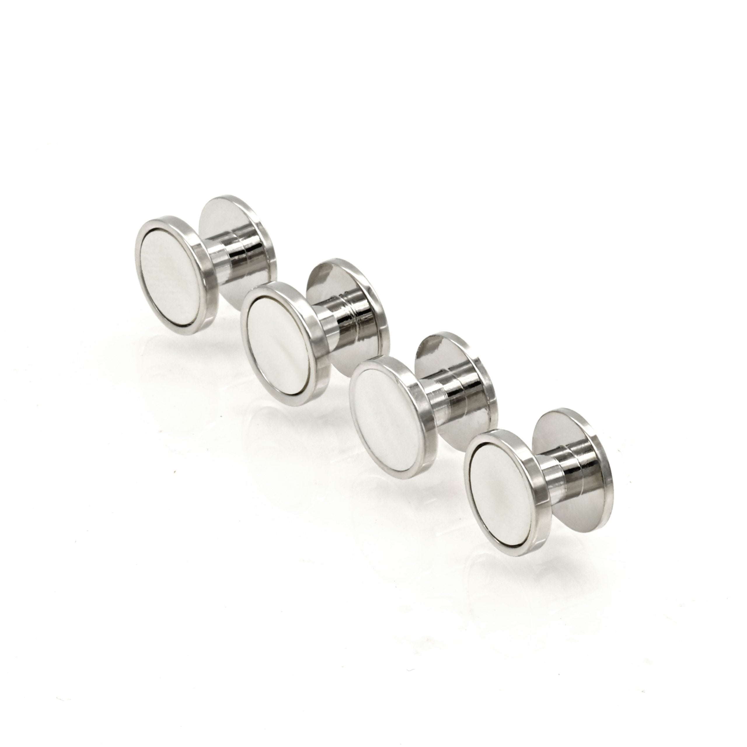 Rhod Mother Of Pearl Rnd Shirt Stud