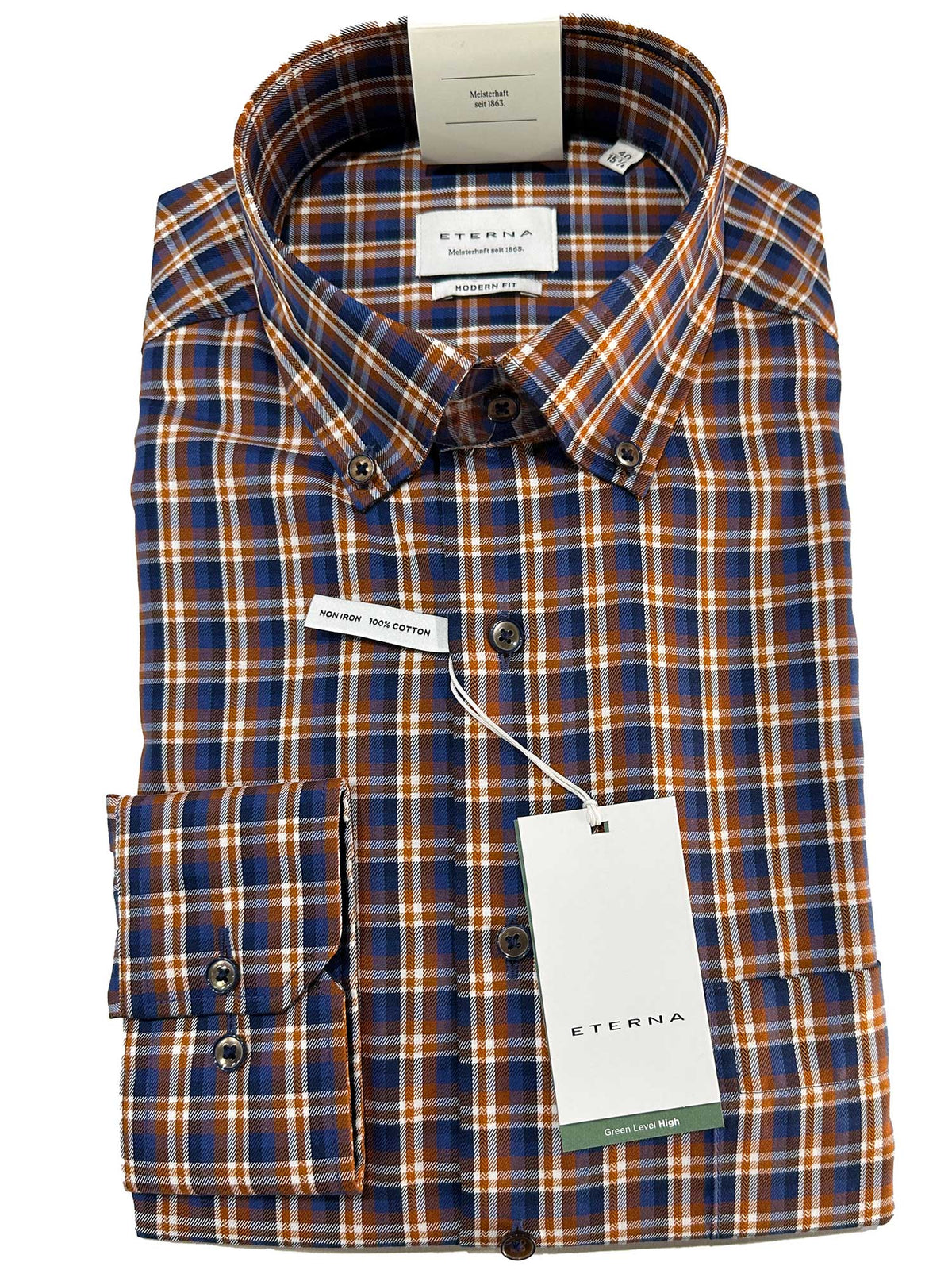 4082/82M  https://harrysformenswear.com.au/products/4082-82m  Eterna Shirts made with super fine cotton. ETERNA produces a wide range of high quality non-iron shirts and blouses. The extensive range includes: Comfort Fit , Modern Fit, Premium, Slim Fit and Super Slim Shirts. The ETERNA collection is based on 100 percent “ fine cotton”, a high-value and non-iron cotton. The fabric…