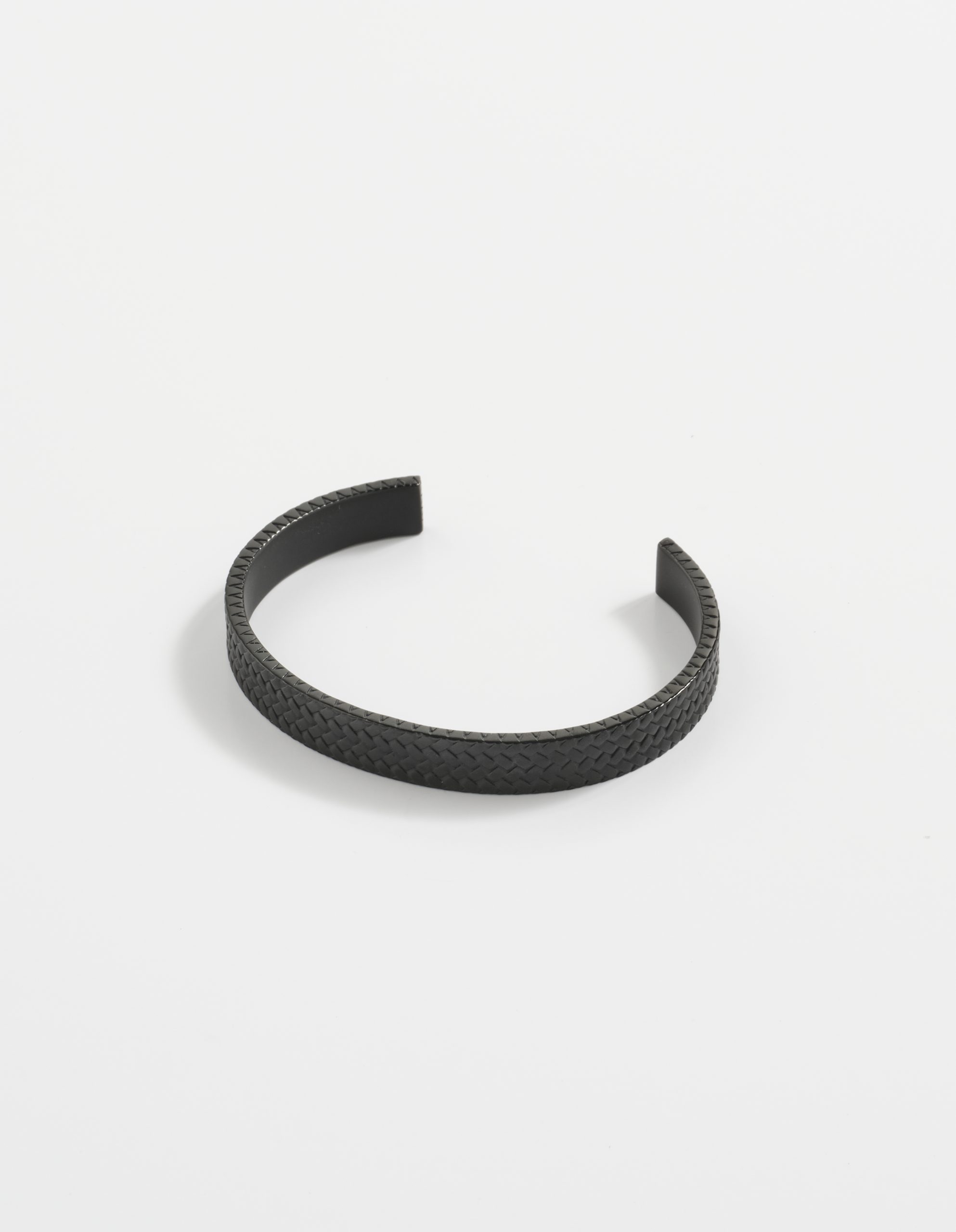 Stainless Steel Ion Plated Black Tyre Pattern Cuff