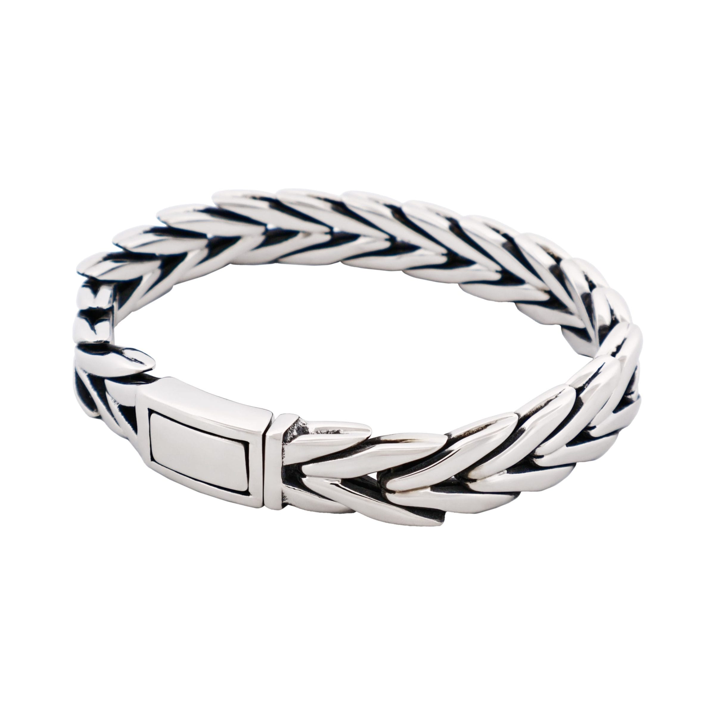 Stainless Steel Byzantine Chain Bracelet