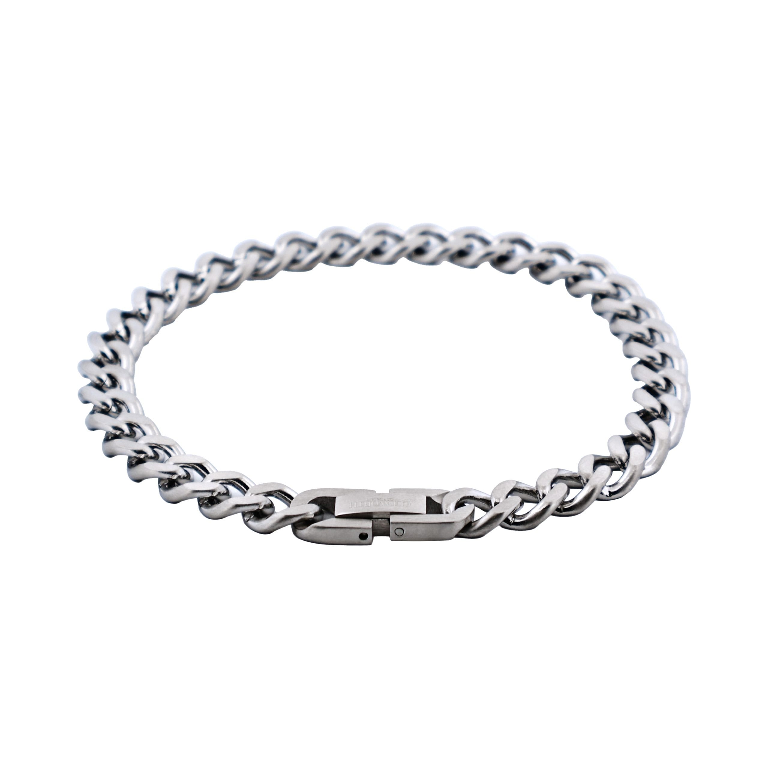 Stainless Steel Classic Curb-Link Chain Bracelet
