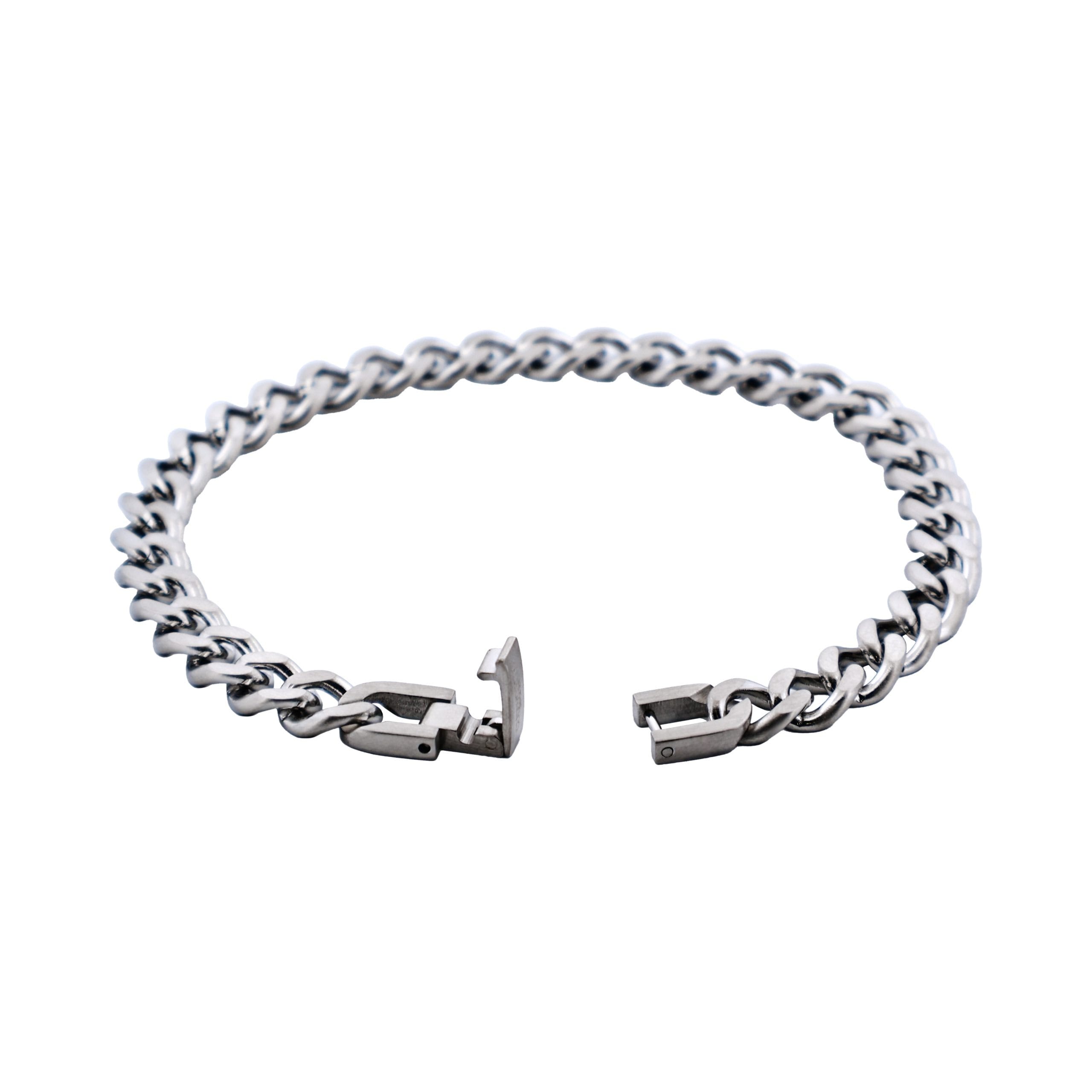 Stainless Steel Classic Curb-Link Chain Bracelet