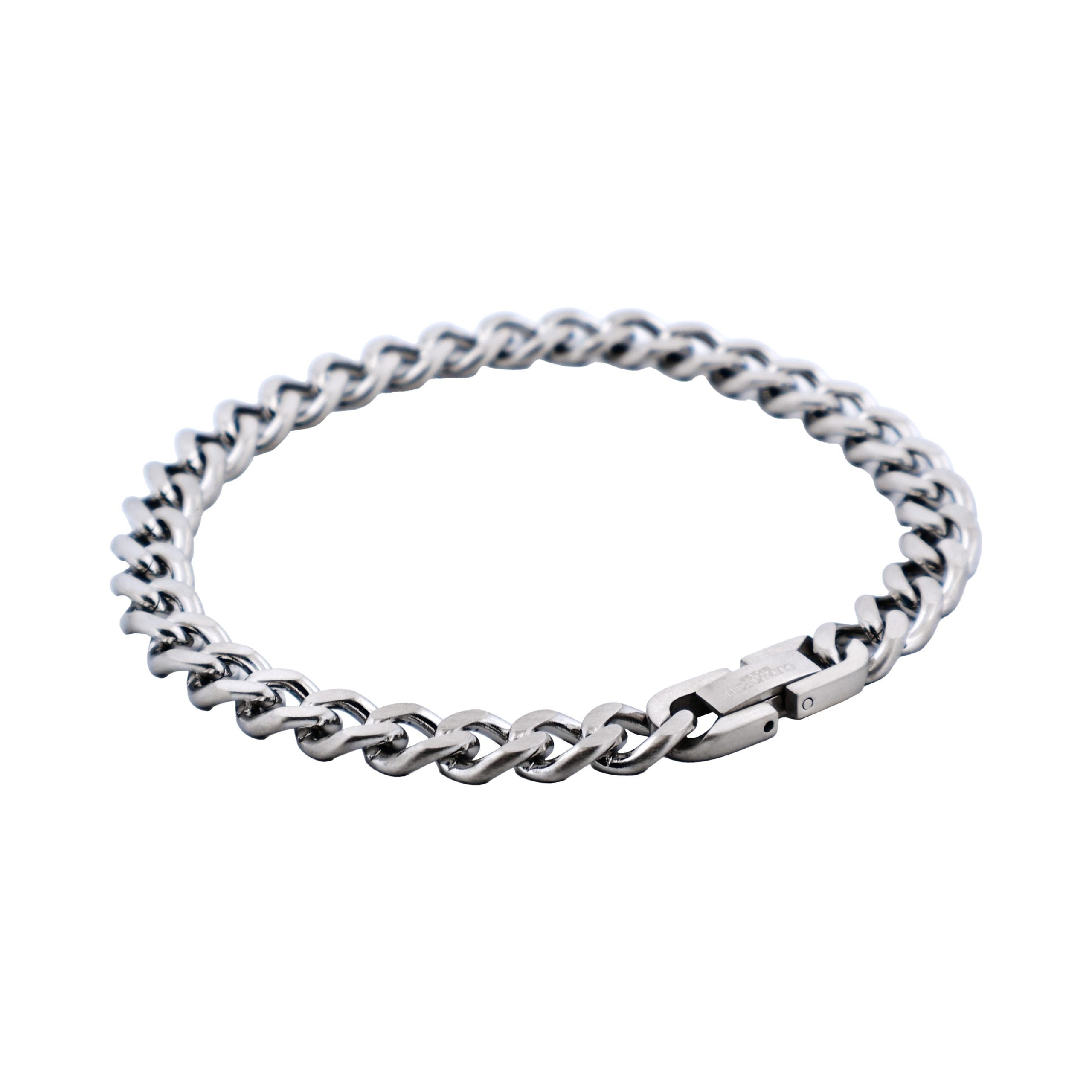 Stainless Steel Classic Curb-Link Chain Bracelet