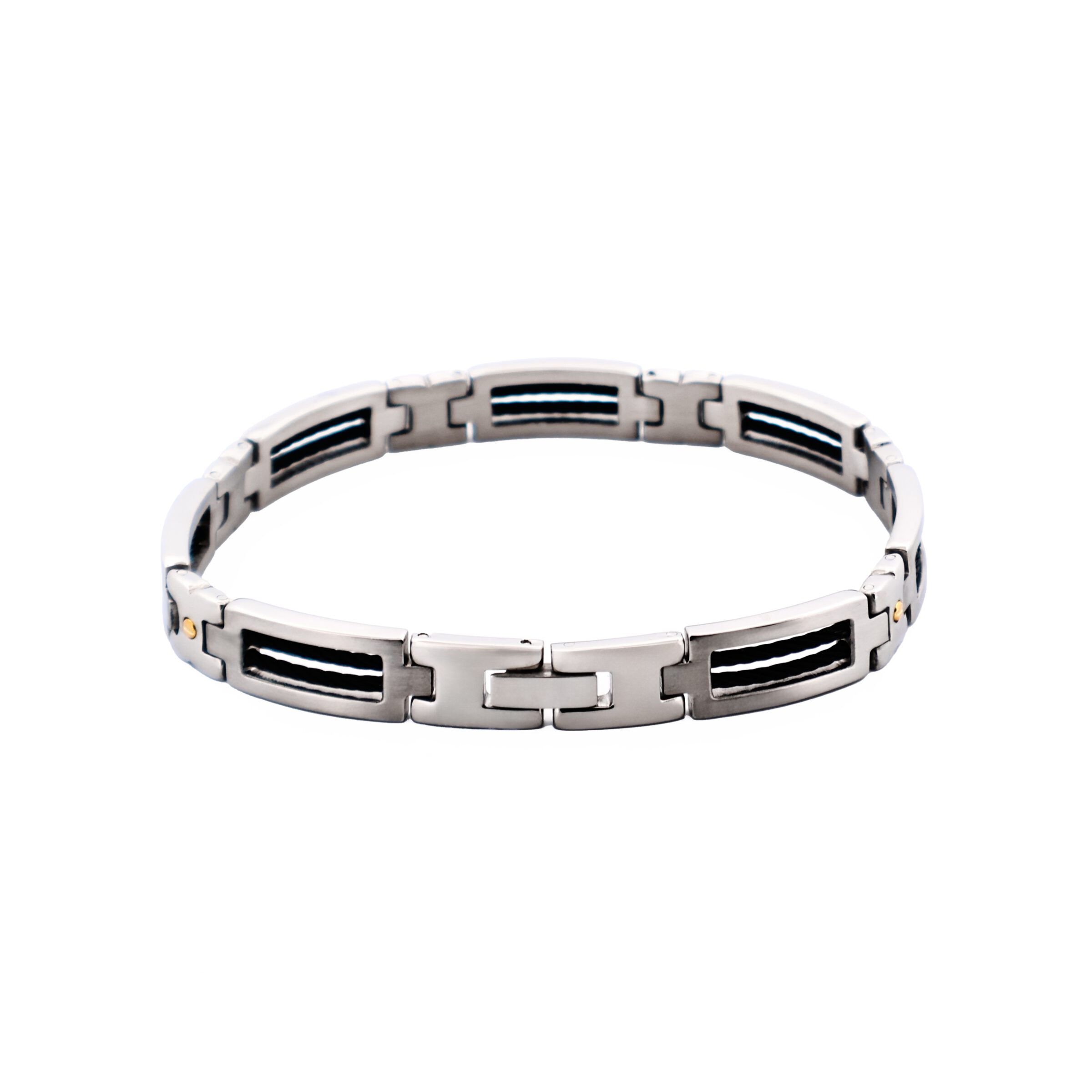 Steel Cable Wire Gold Bracelet