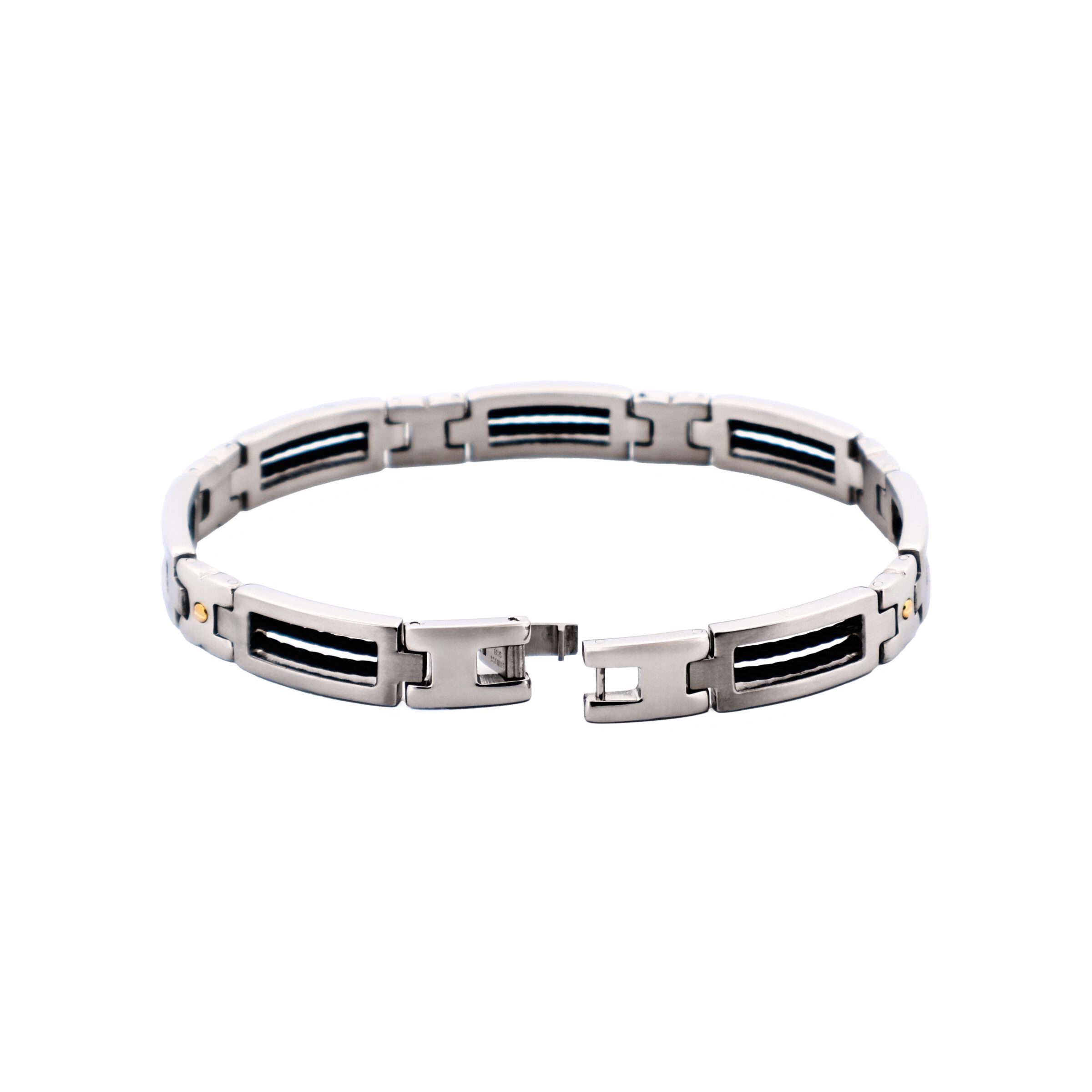 Steel Cable Wire Gold Bracelet