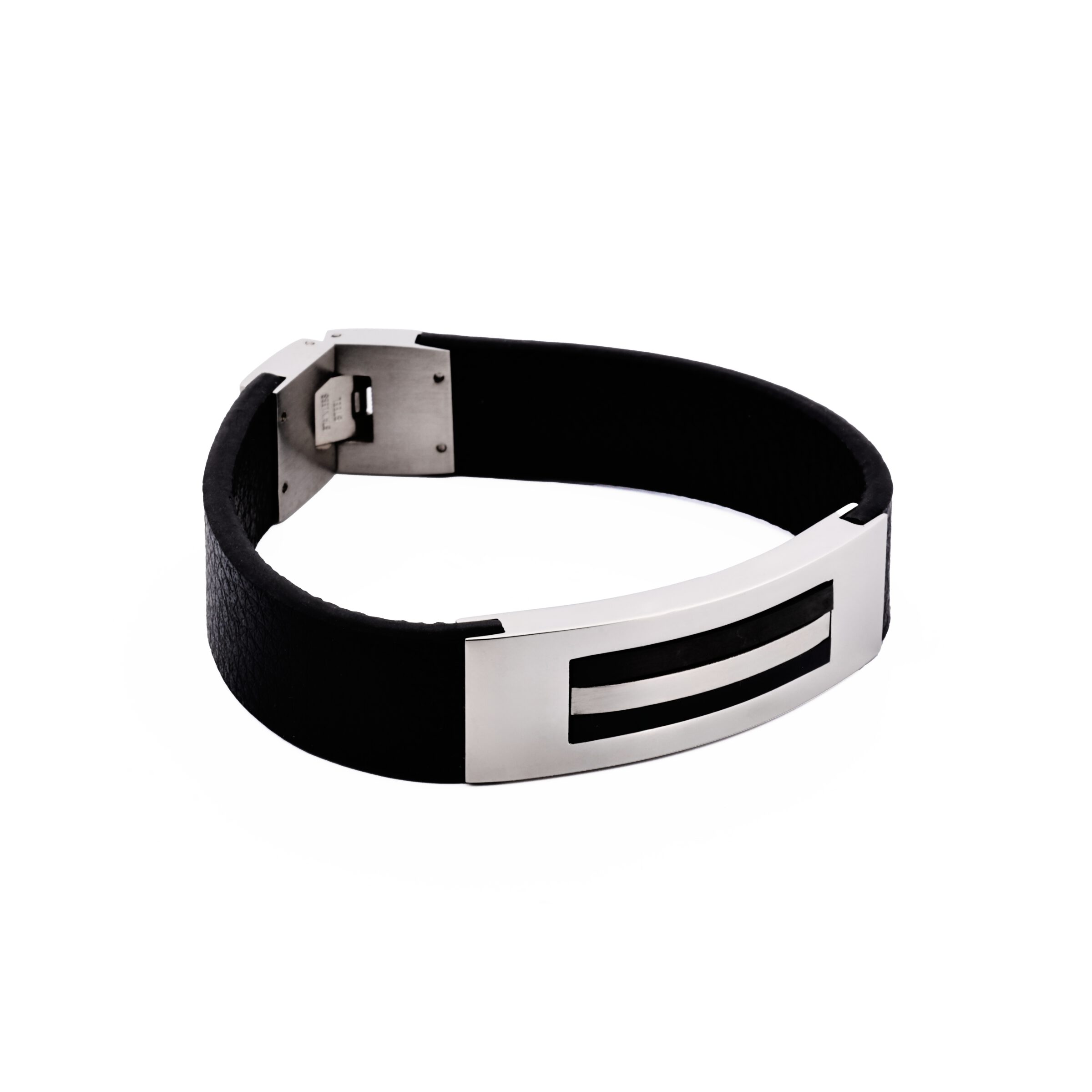 Stainless Steel/Leather Bracelet