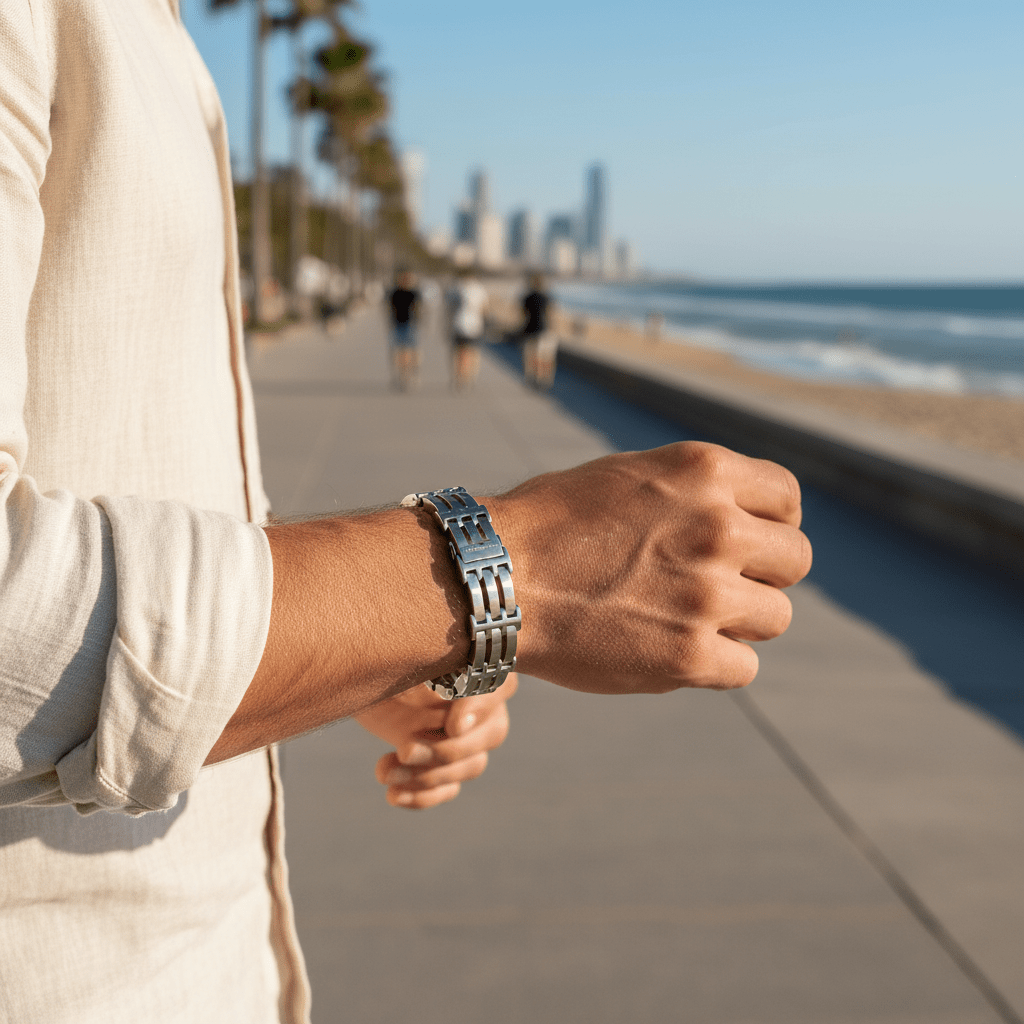 Brushed Stainless Steel Watch Band Bracelet