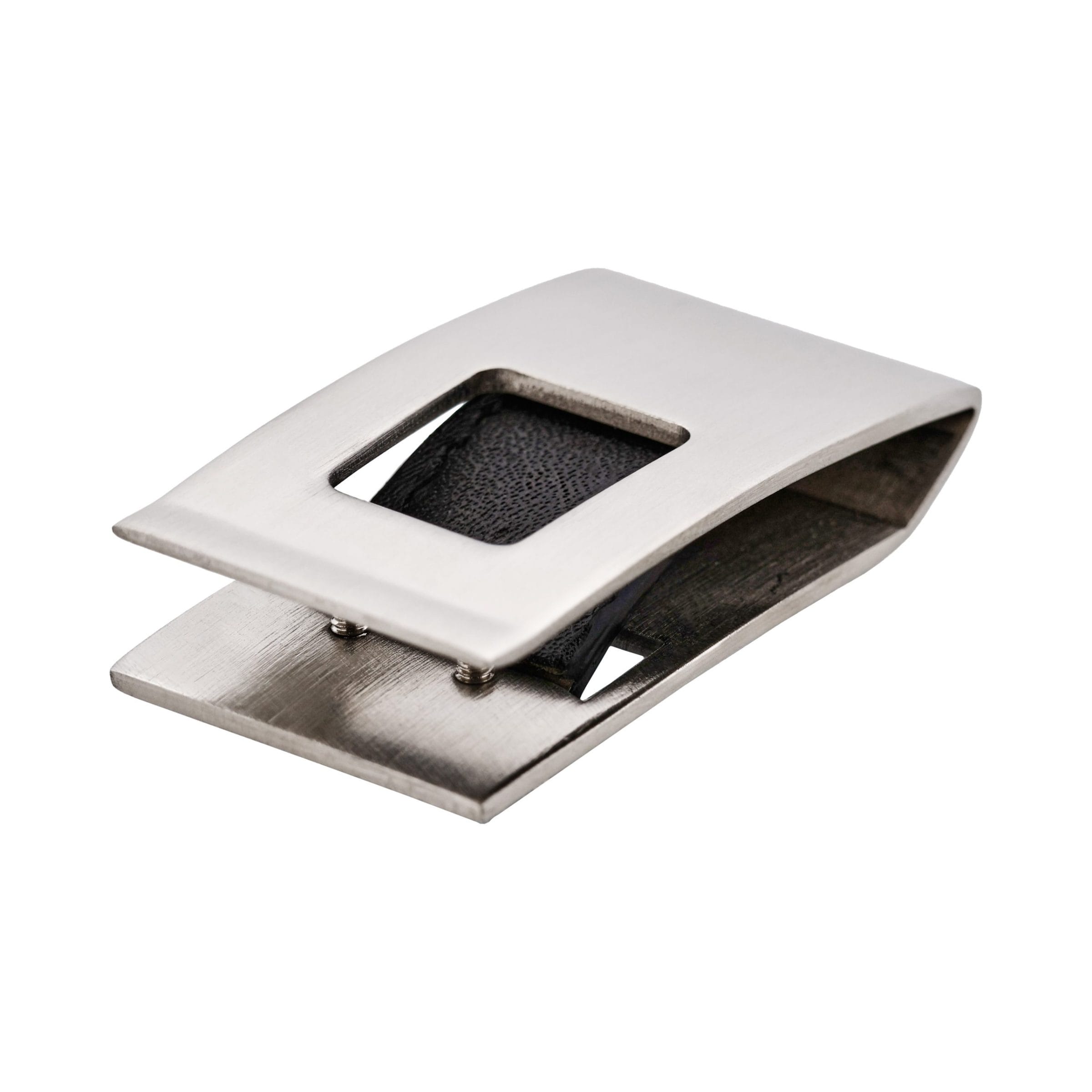 Rhodium Plated Cutout Money Clip