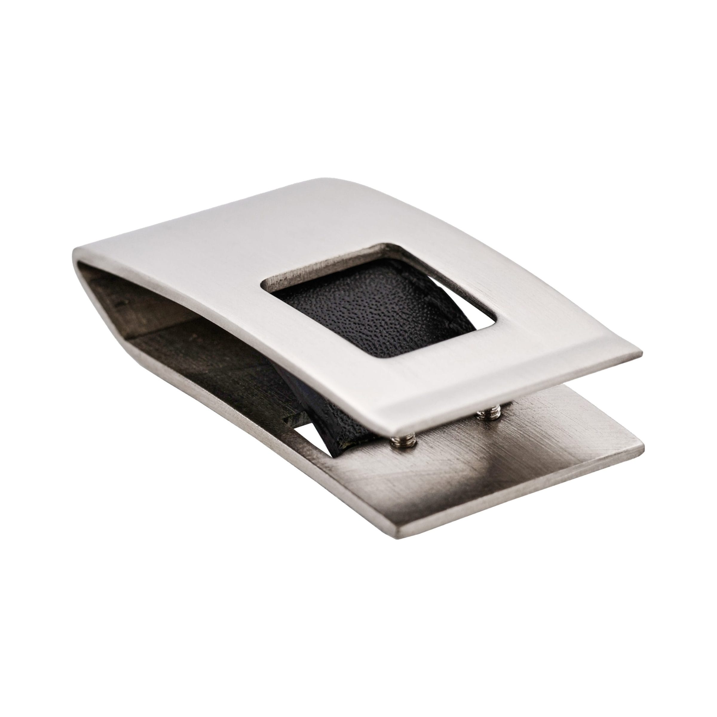 Rhodium Plated Cutout Money Clip