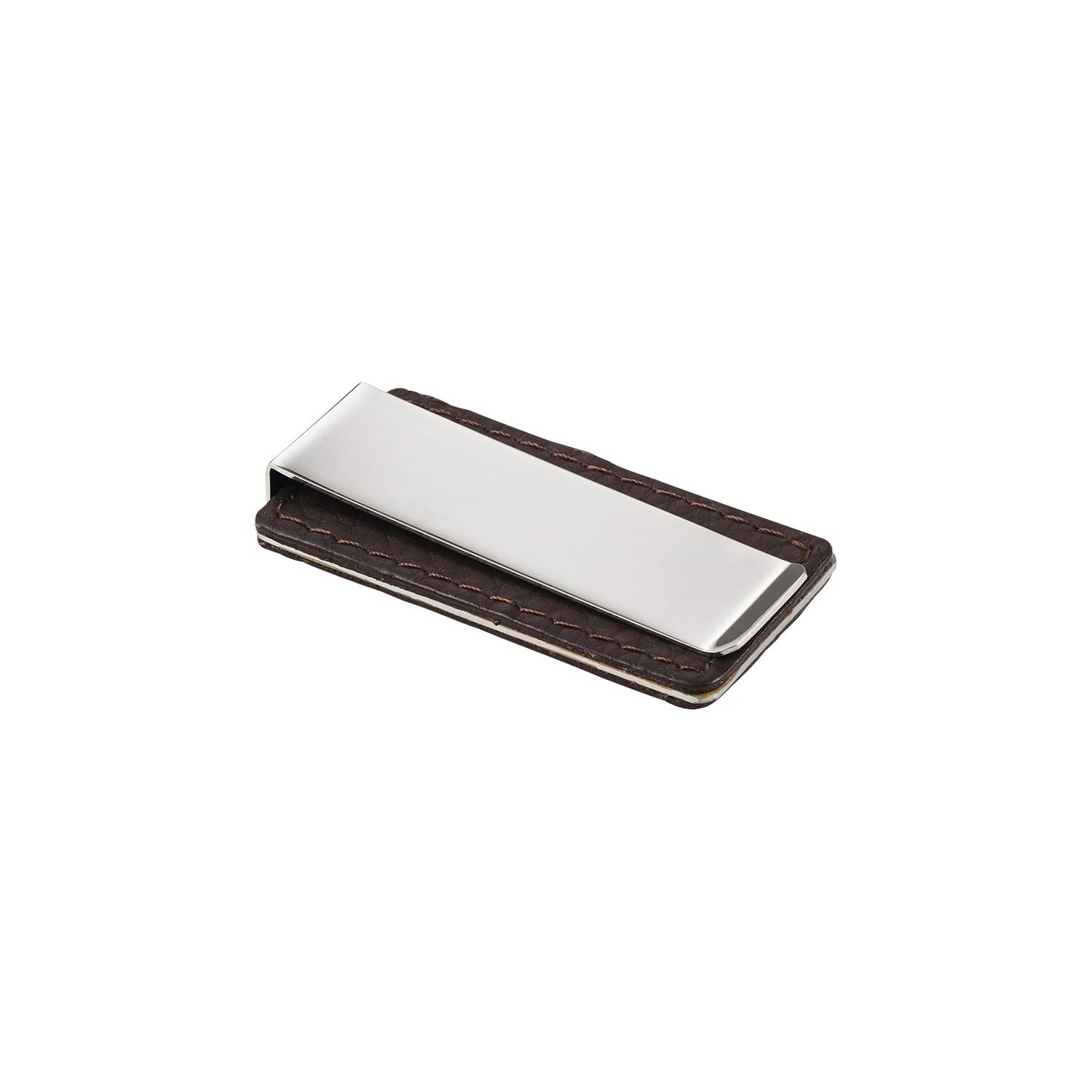 Stainless Steel Brown Pu Money