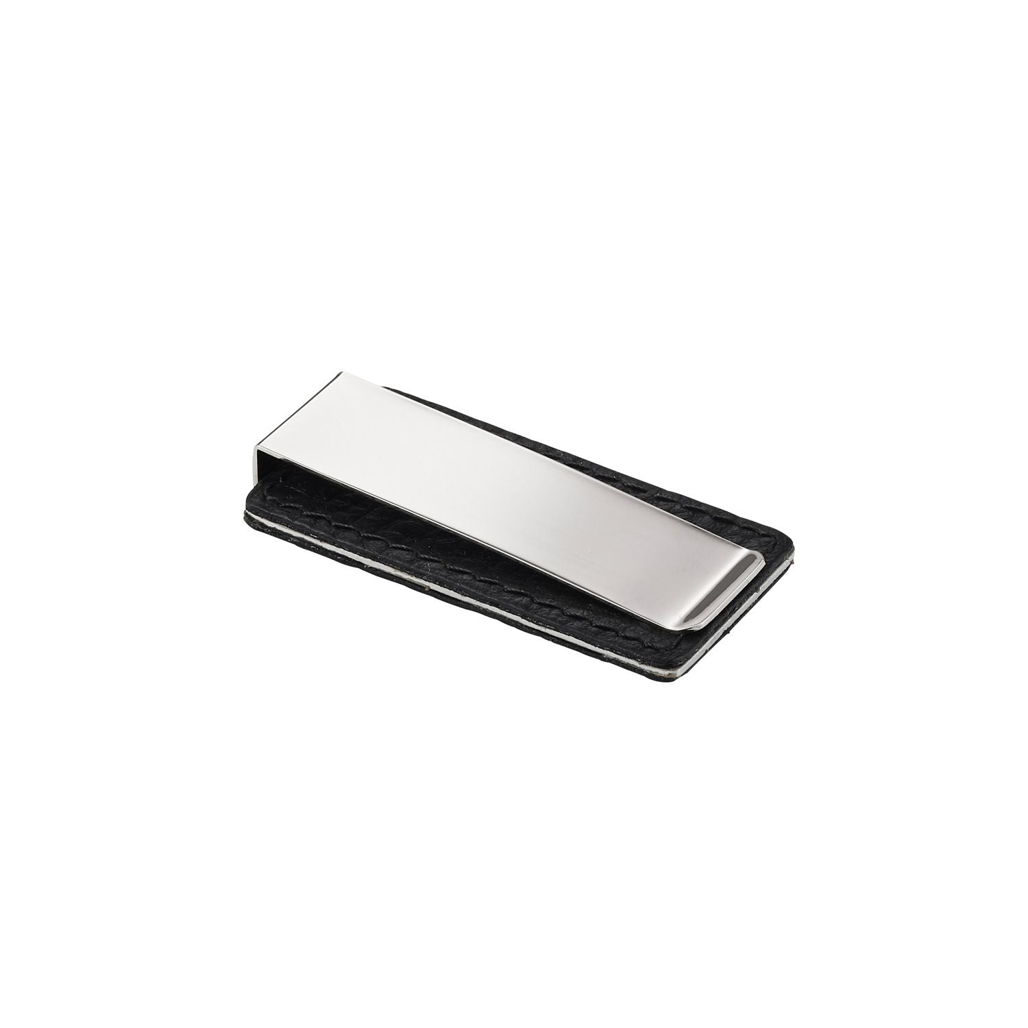 Stainless Steel Black Pu Money