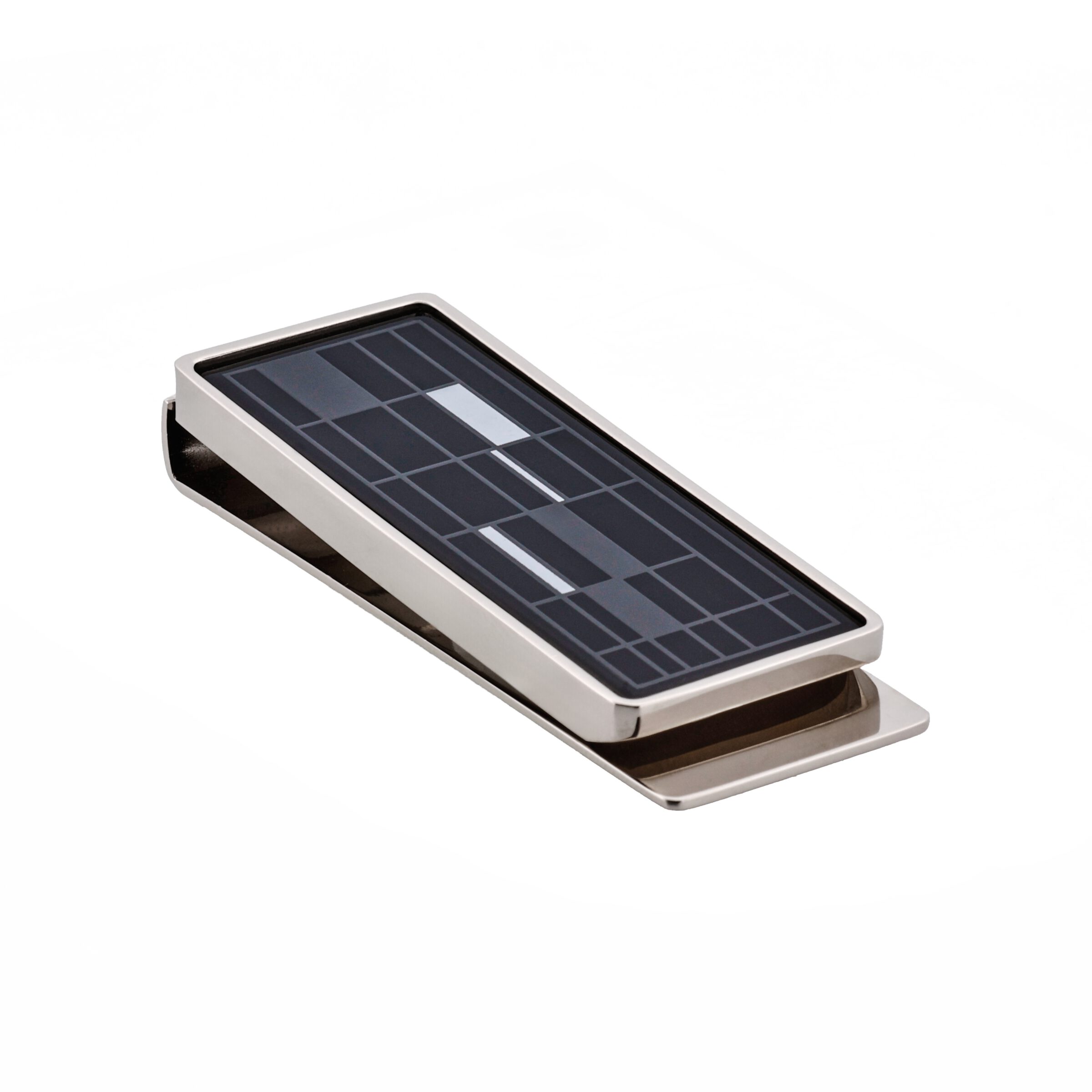 Black & White Enamel Patterned Money Clip