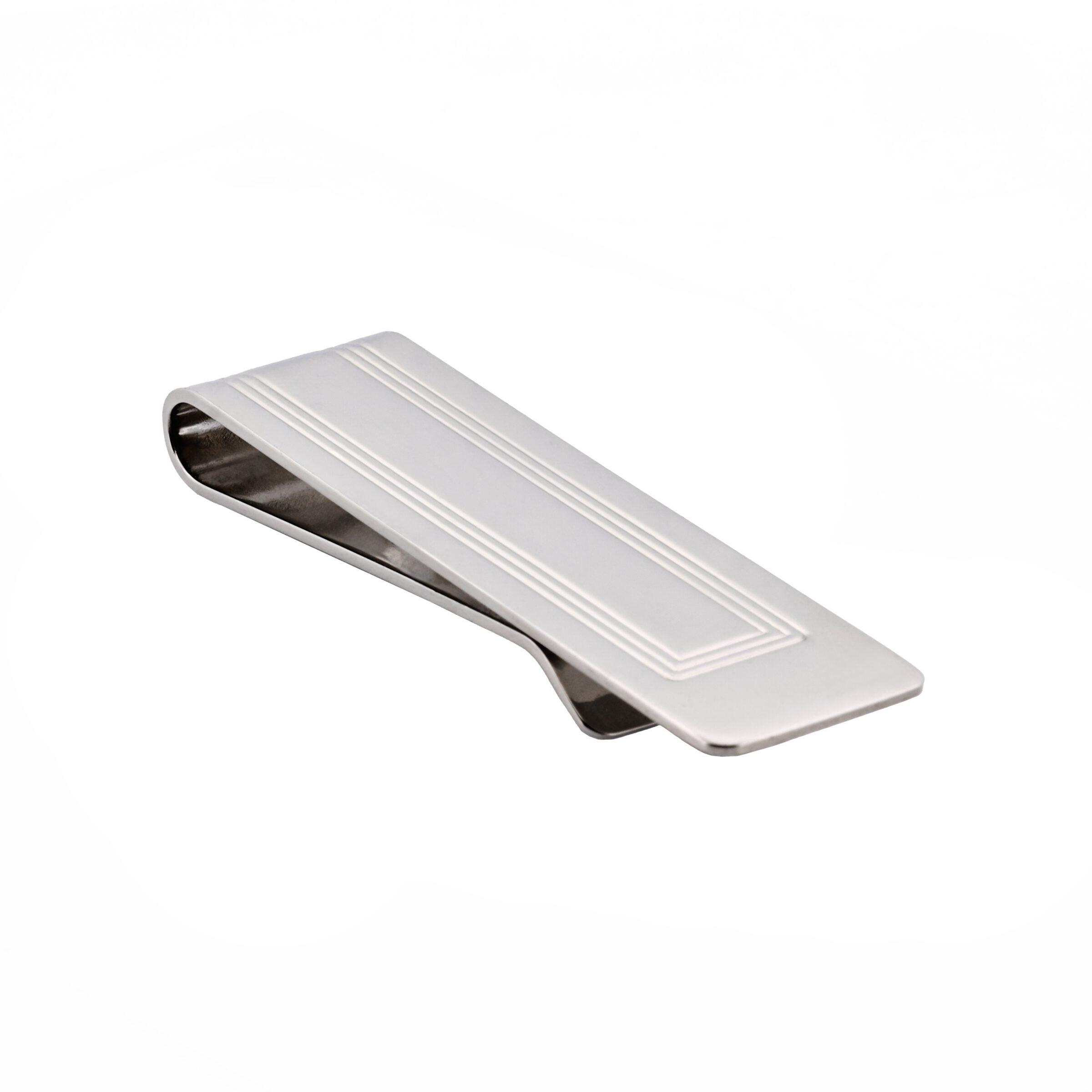 Rhodium Plated Money Clip