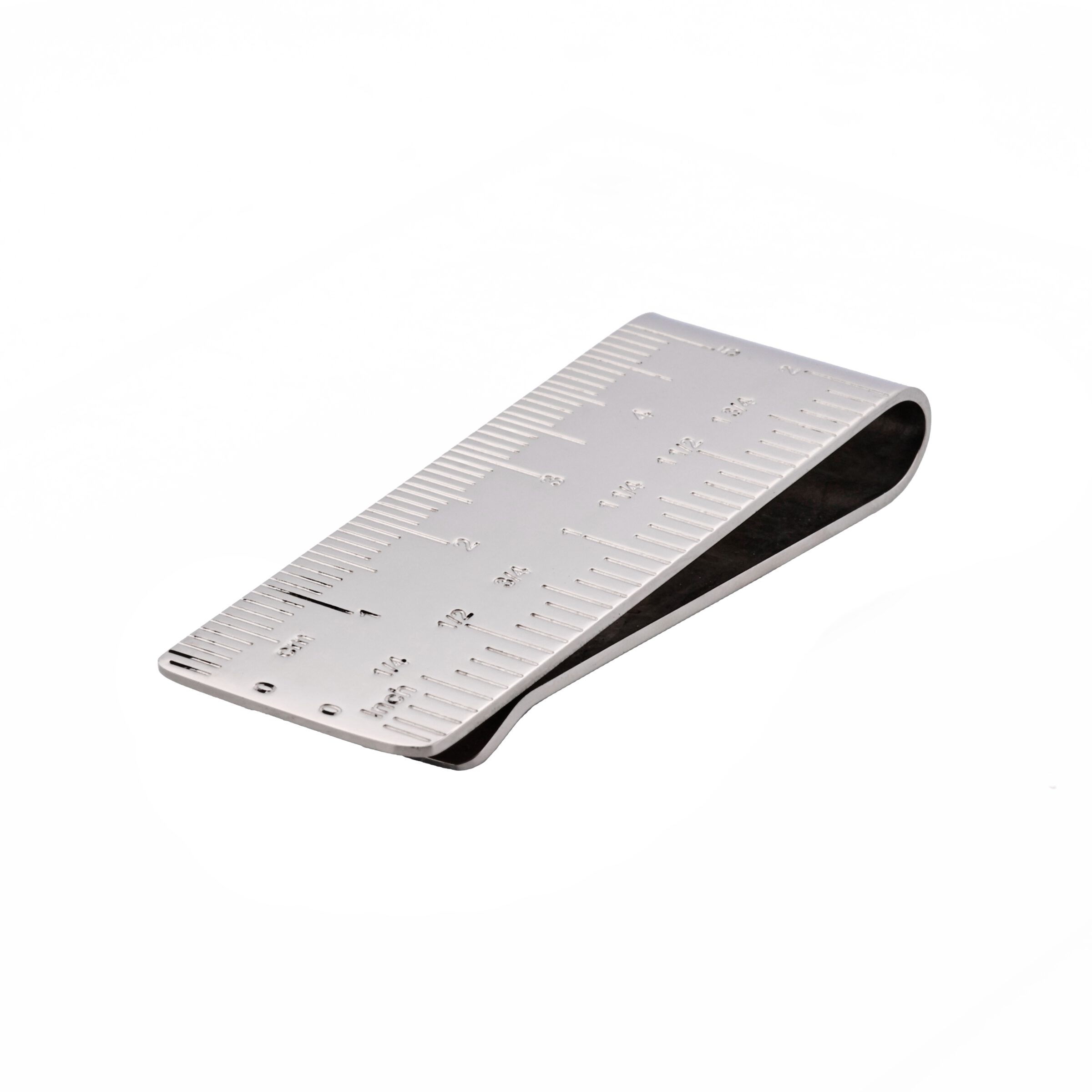 Stainless Steel Ruler Money Clip