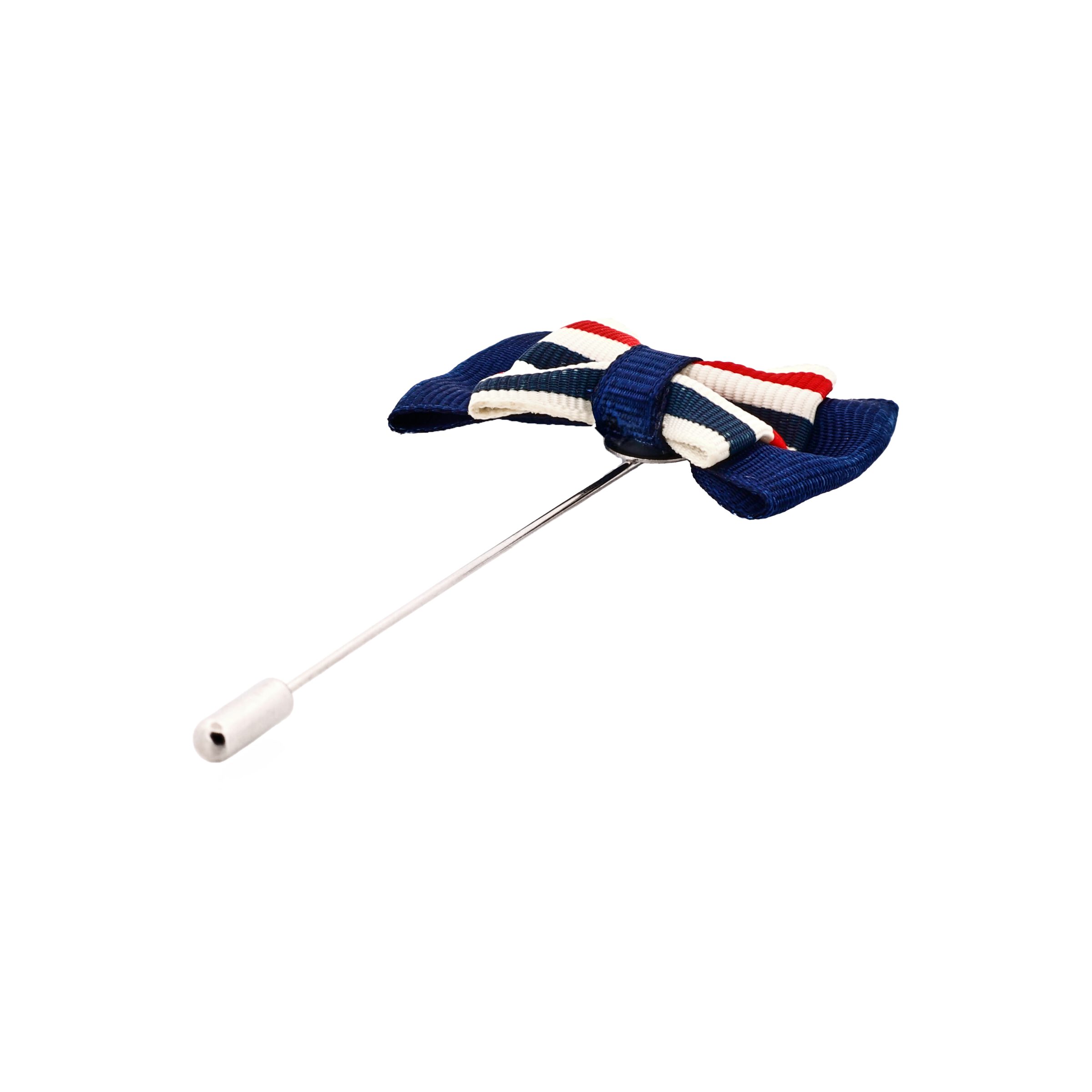 Red White Blue Bow Tie Lapel Pin