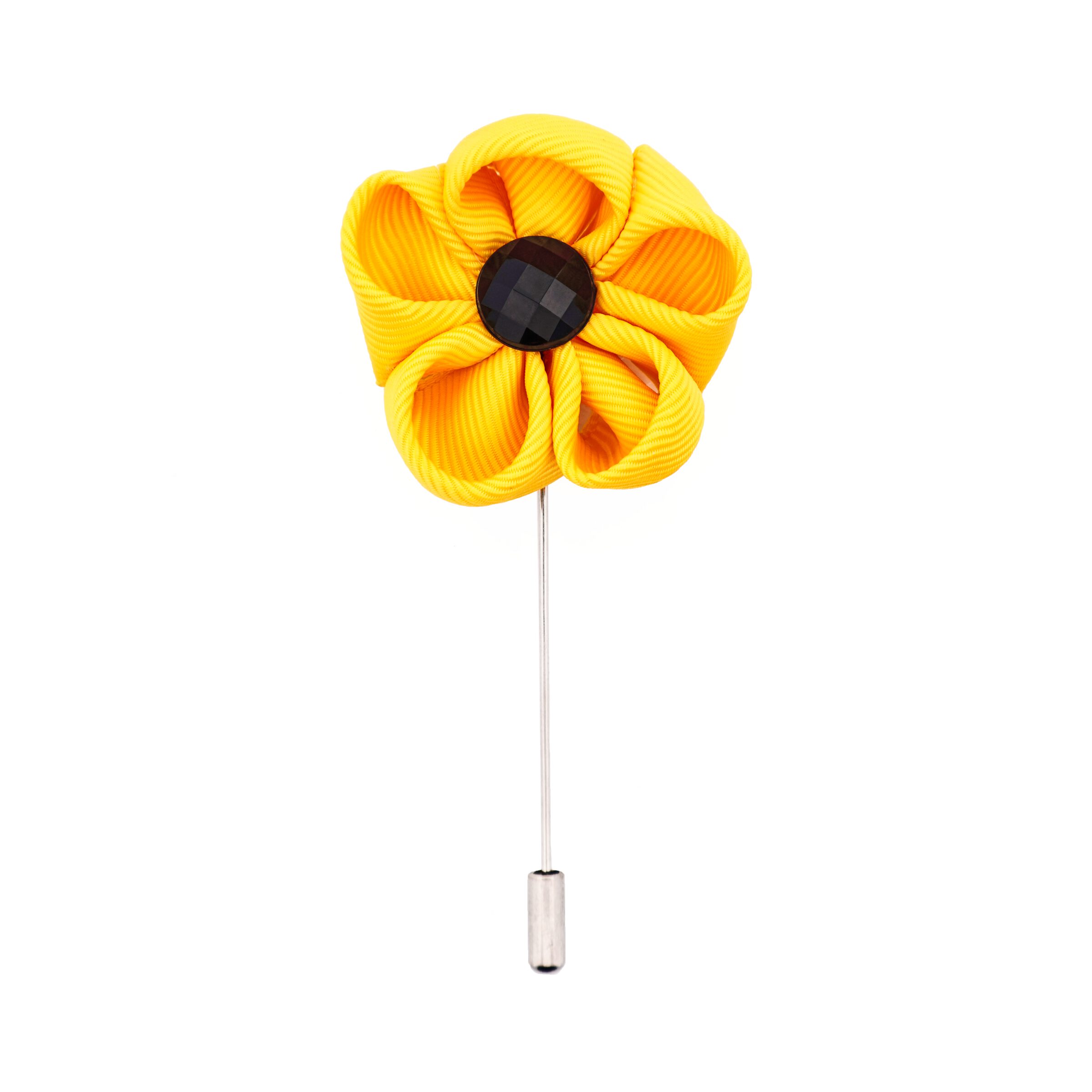Yellow Flower Lapel Pin