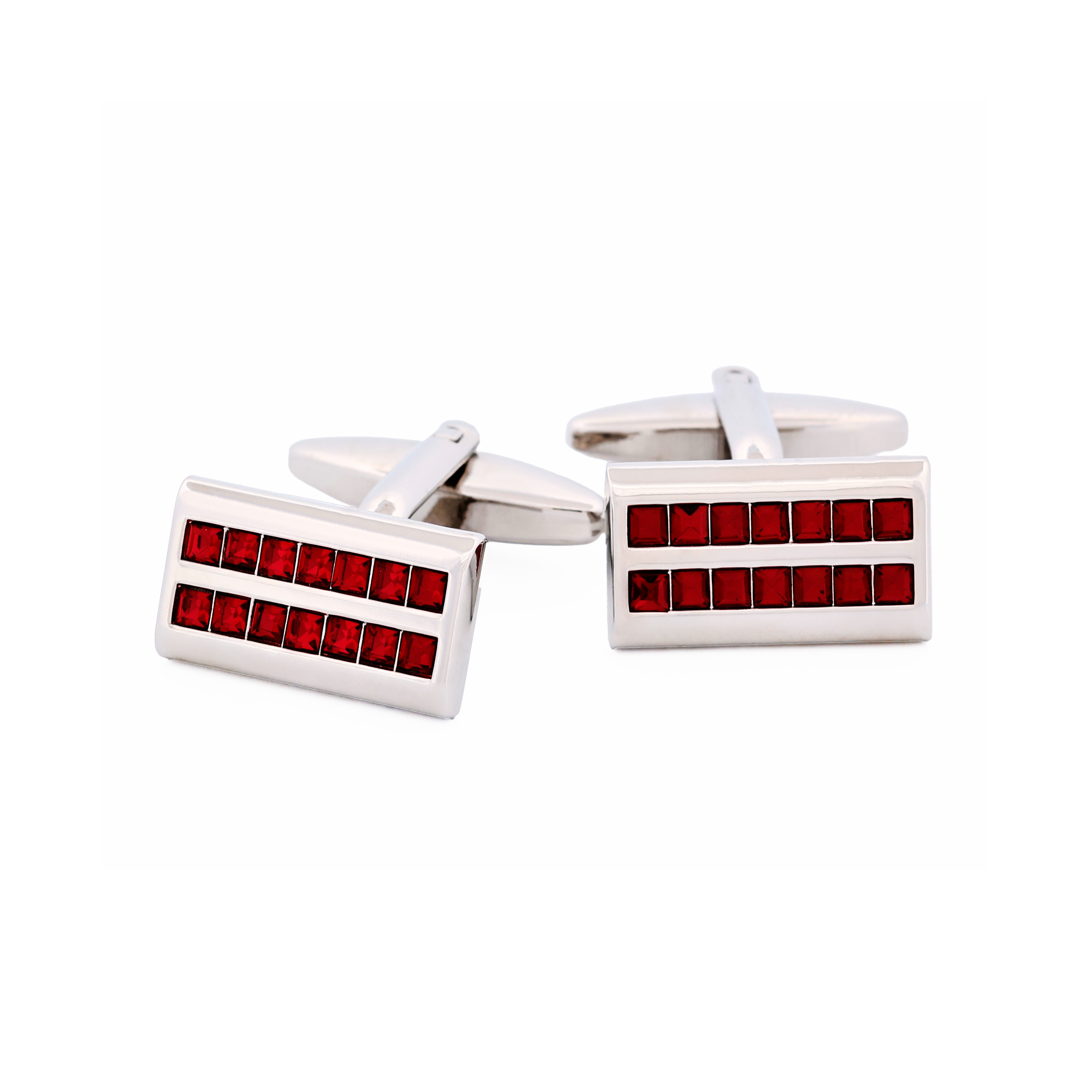 Red Crystal Cufflinks