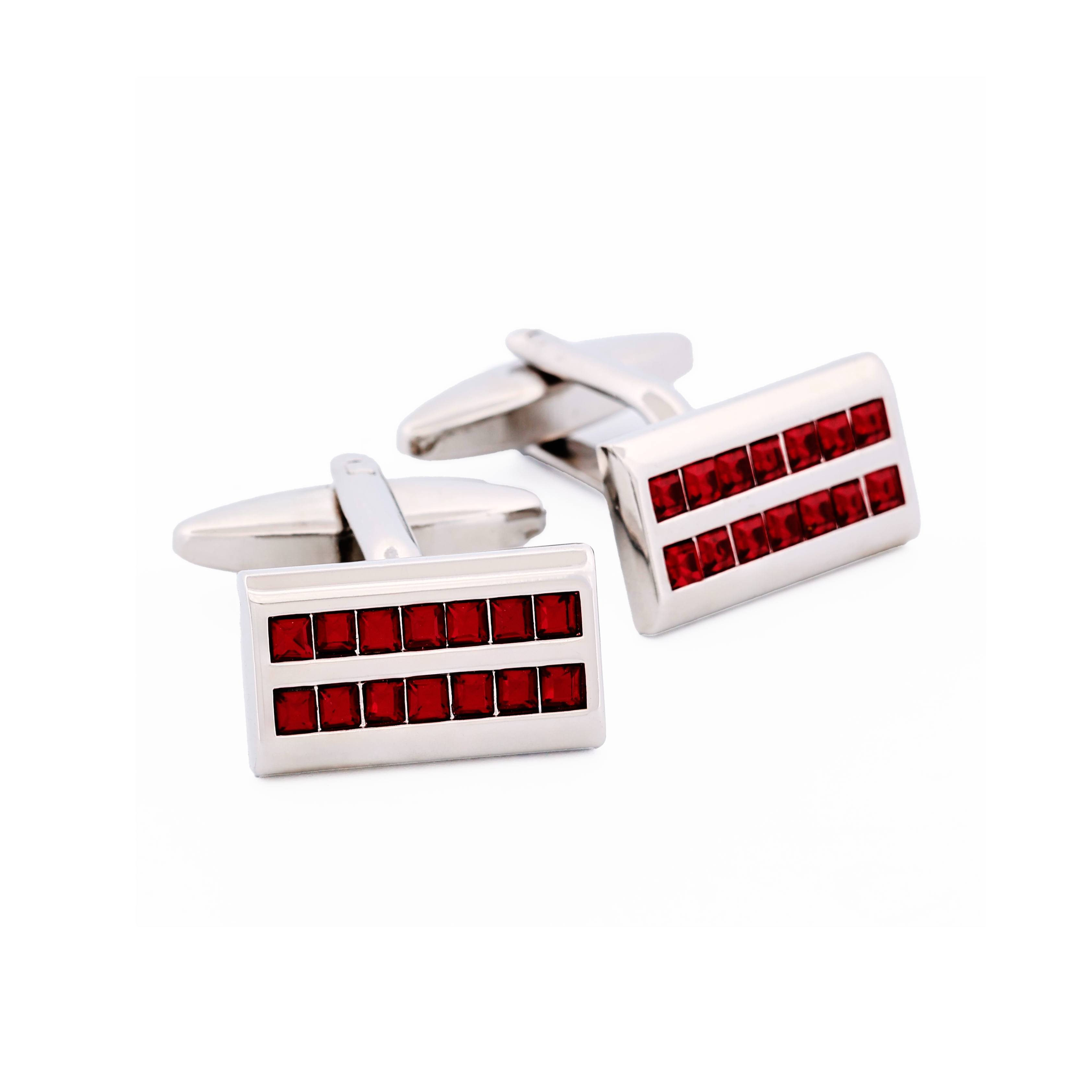 Red Crystal Cufflinks