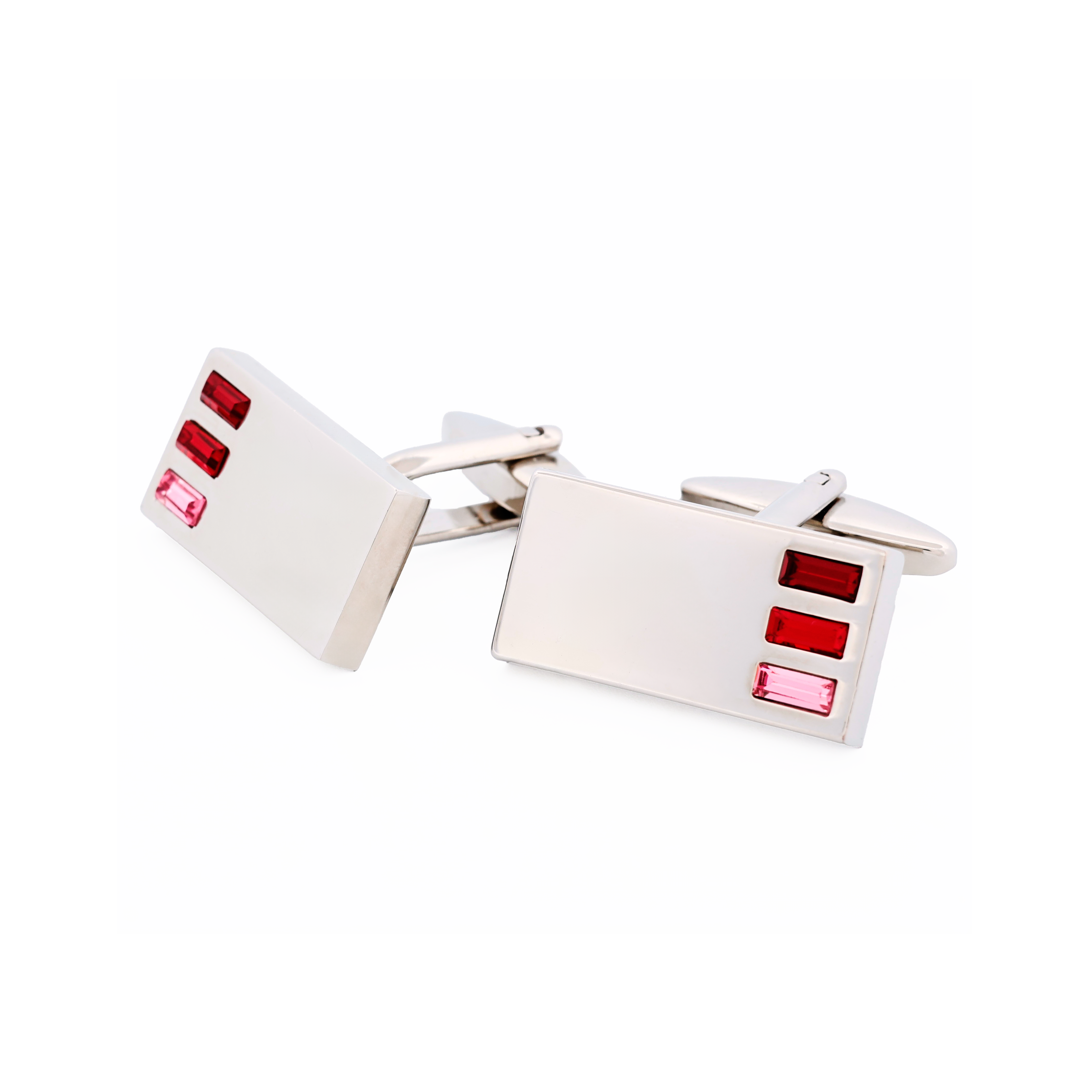 Pink Crystal Cufflinks