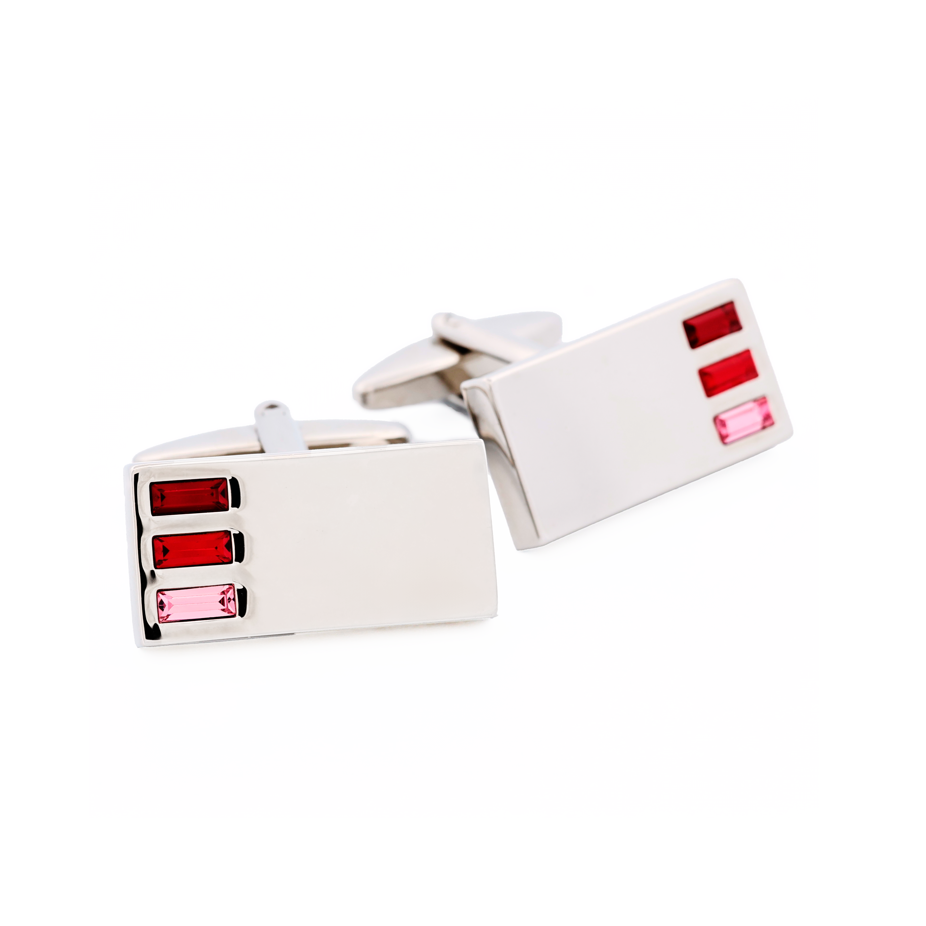 Pink Crystal Cufflinks
