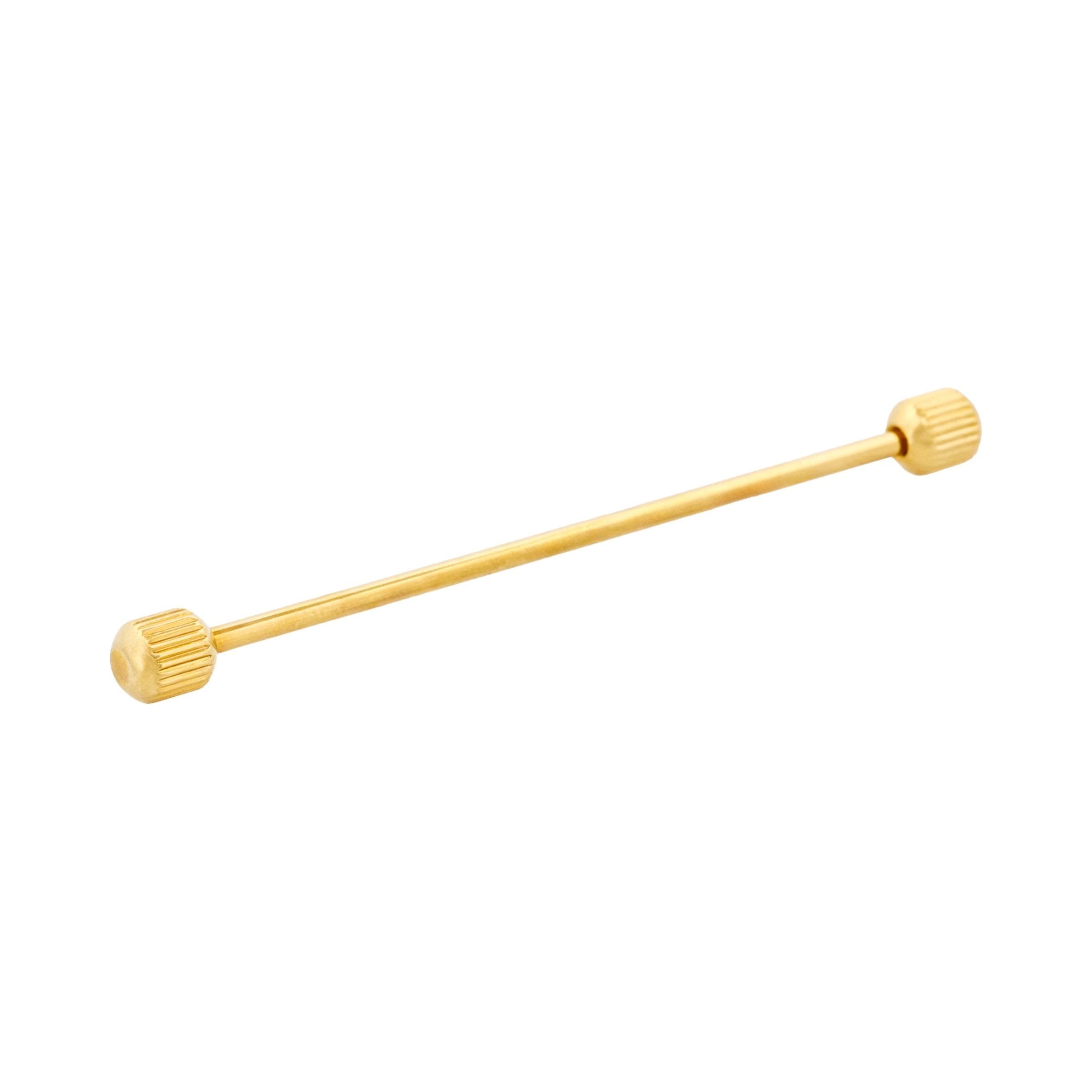 Gold round milled Collar Pole