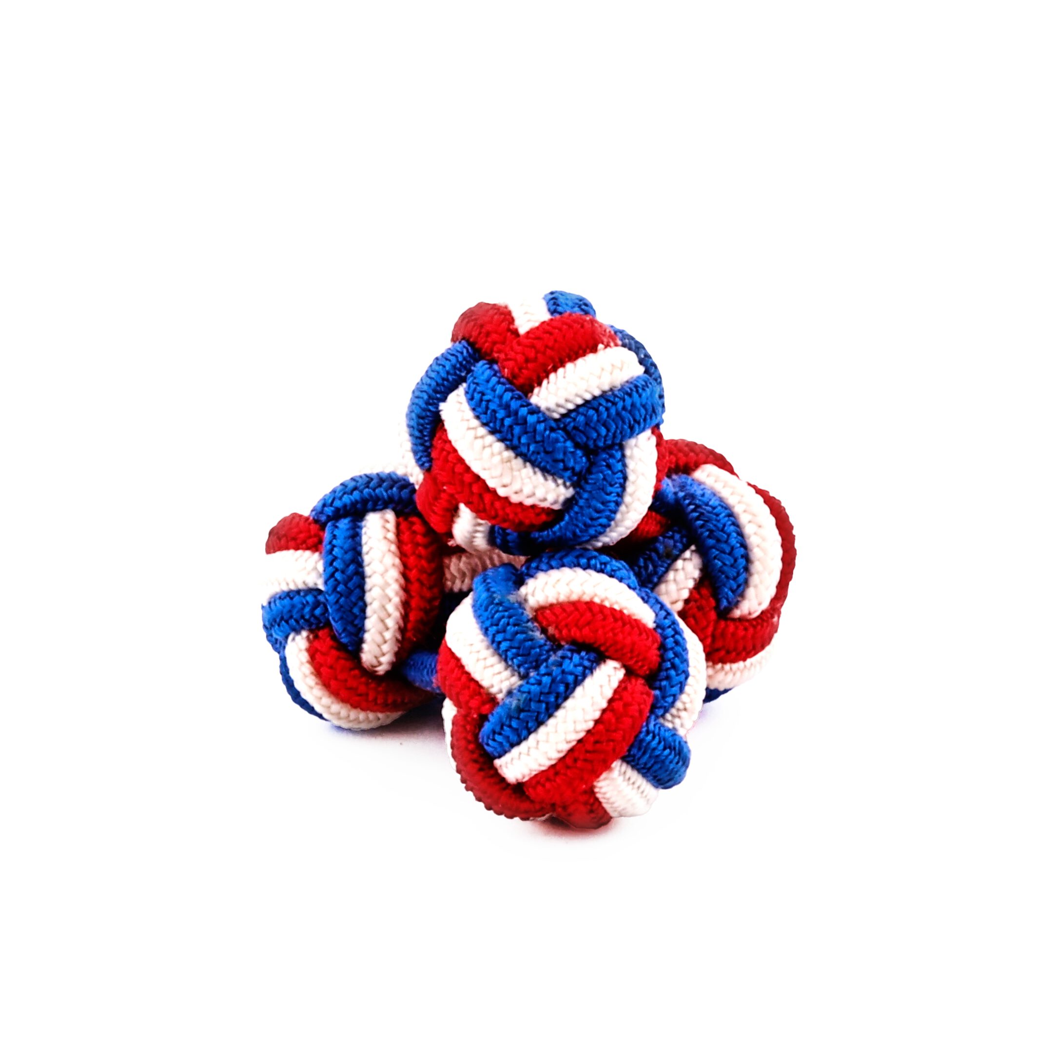 Silk Knots Red White Blue Set