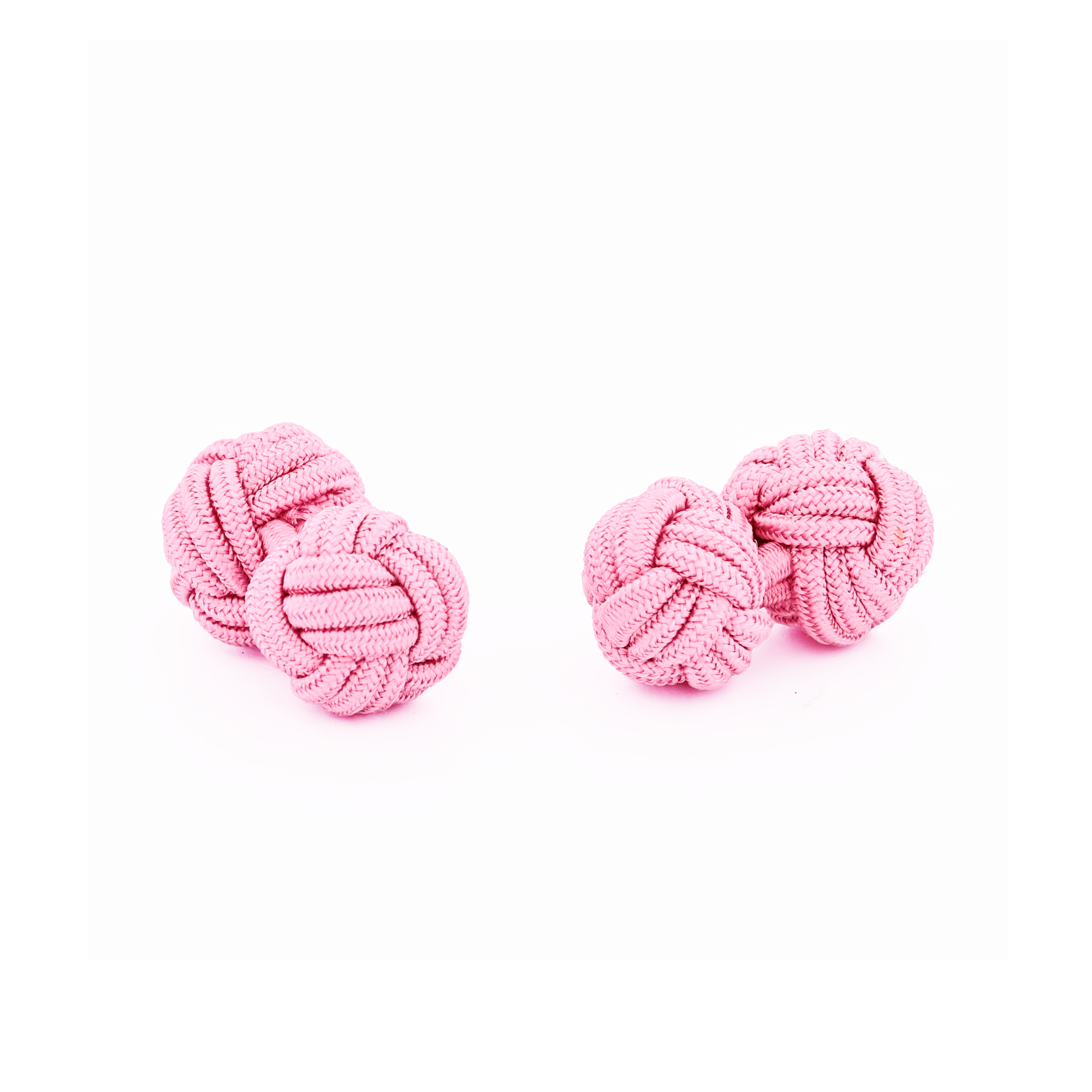 Pink Silk Knot Cufflinks