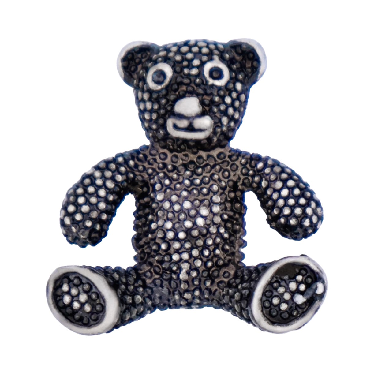 Antique Plated Teddy Bear Lapel Pin