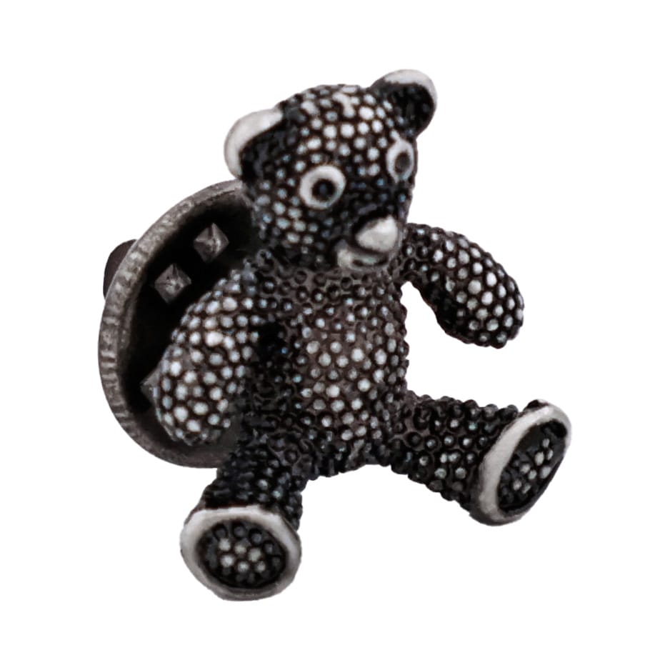 Antique Plated Teddy Bear Lapel Pin