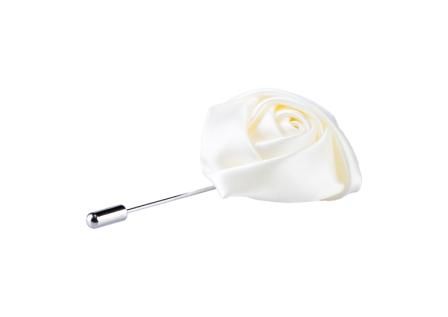 White Rose Lapel Pin