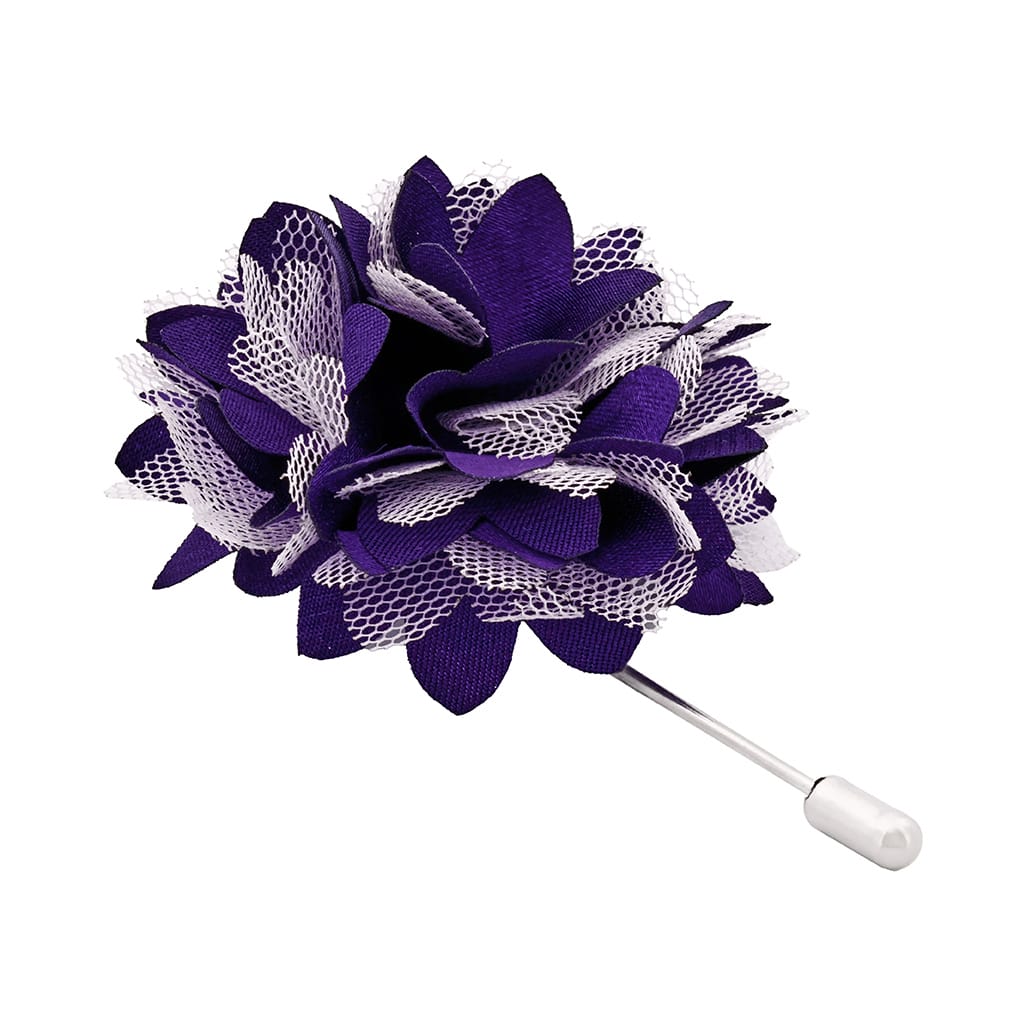 Purple Flower Lapel Pin