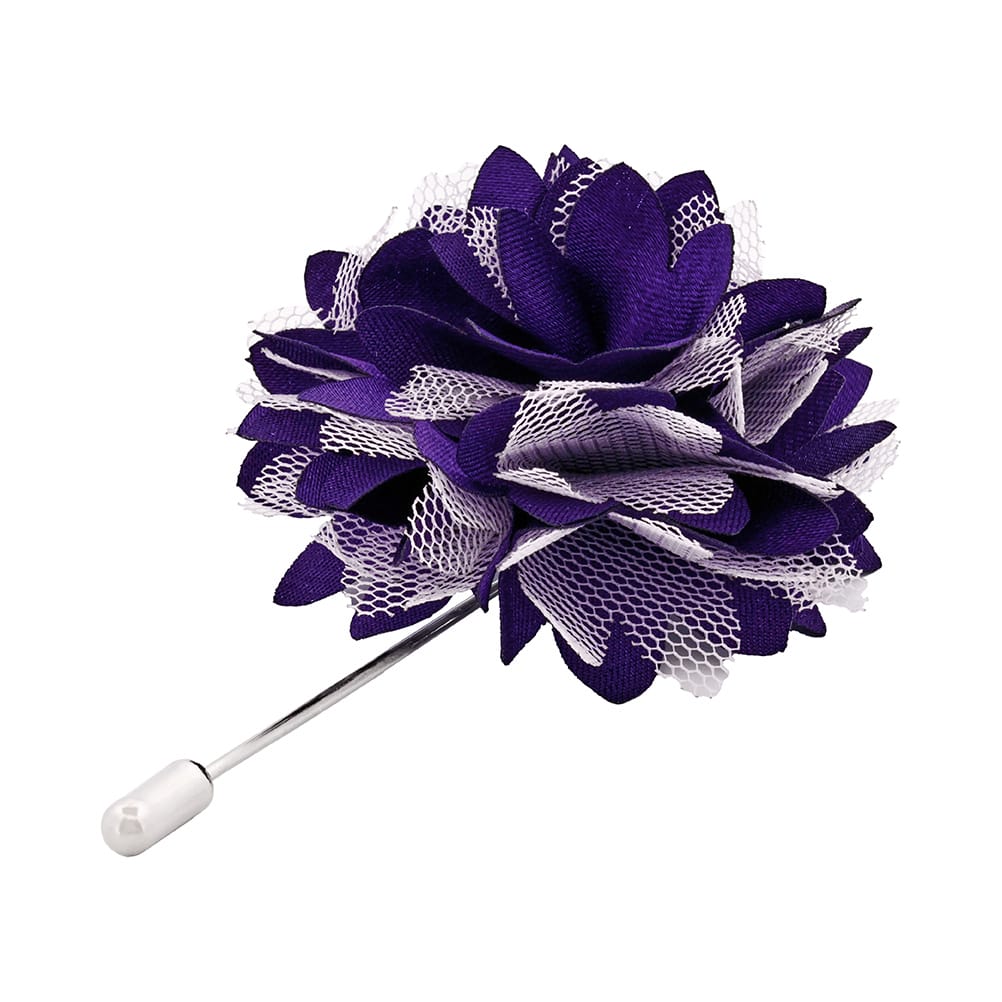 Purple Flower Lapel Pin