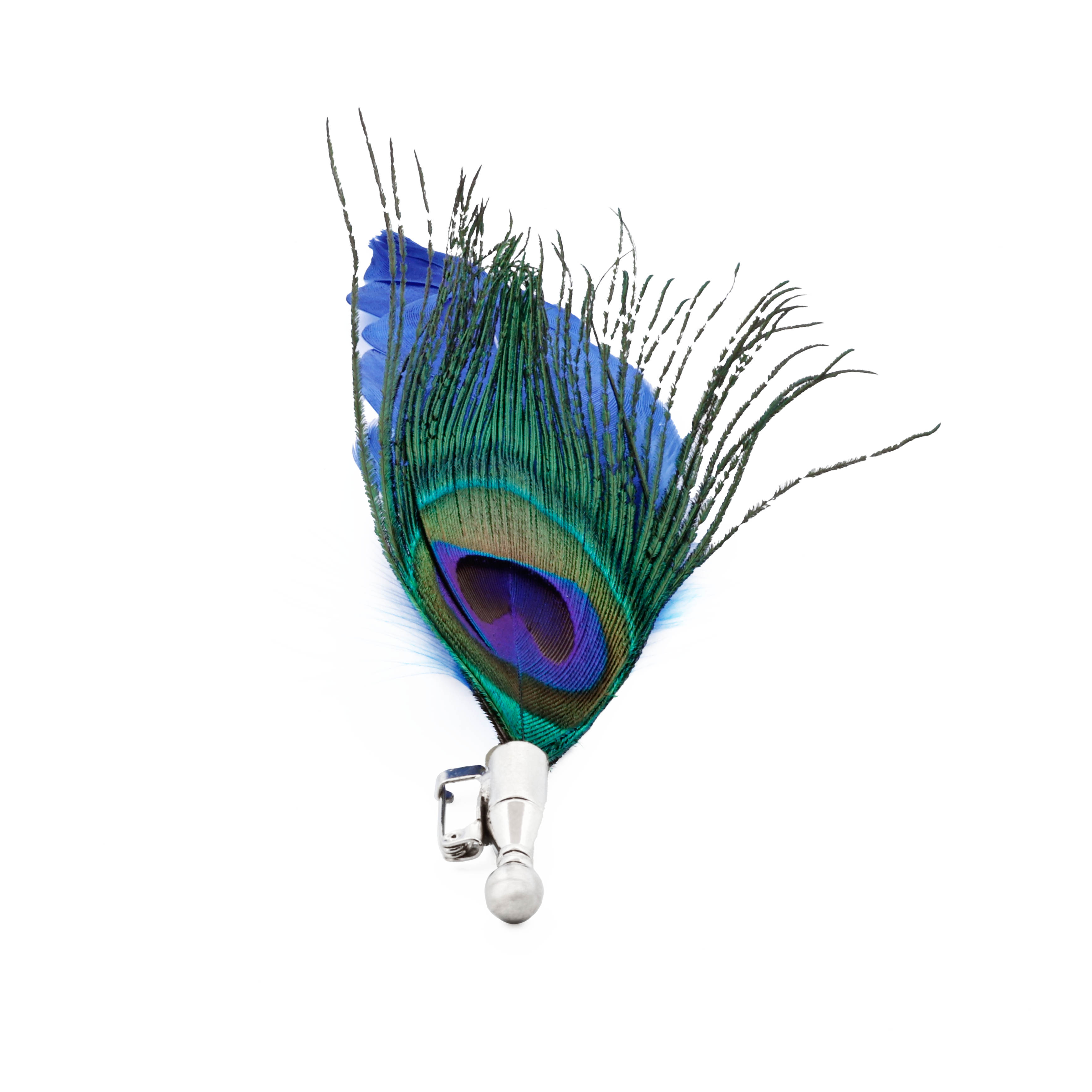 Blue Feather Lapel Pin