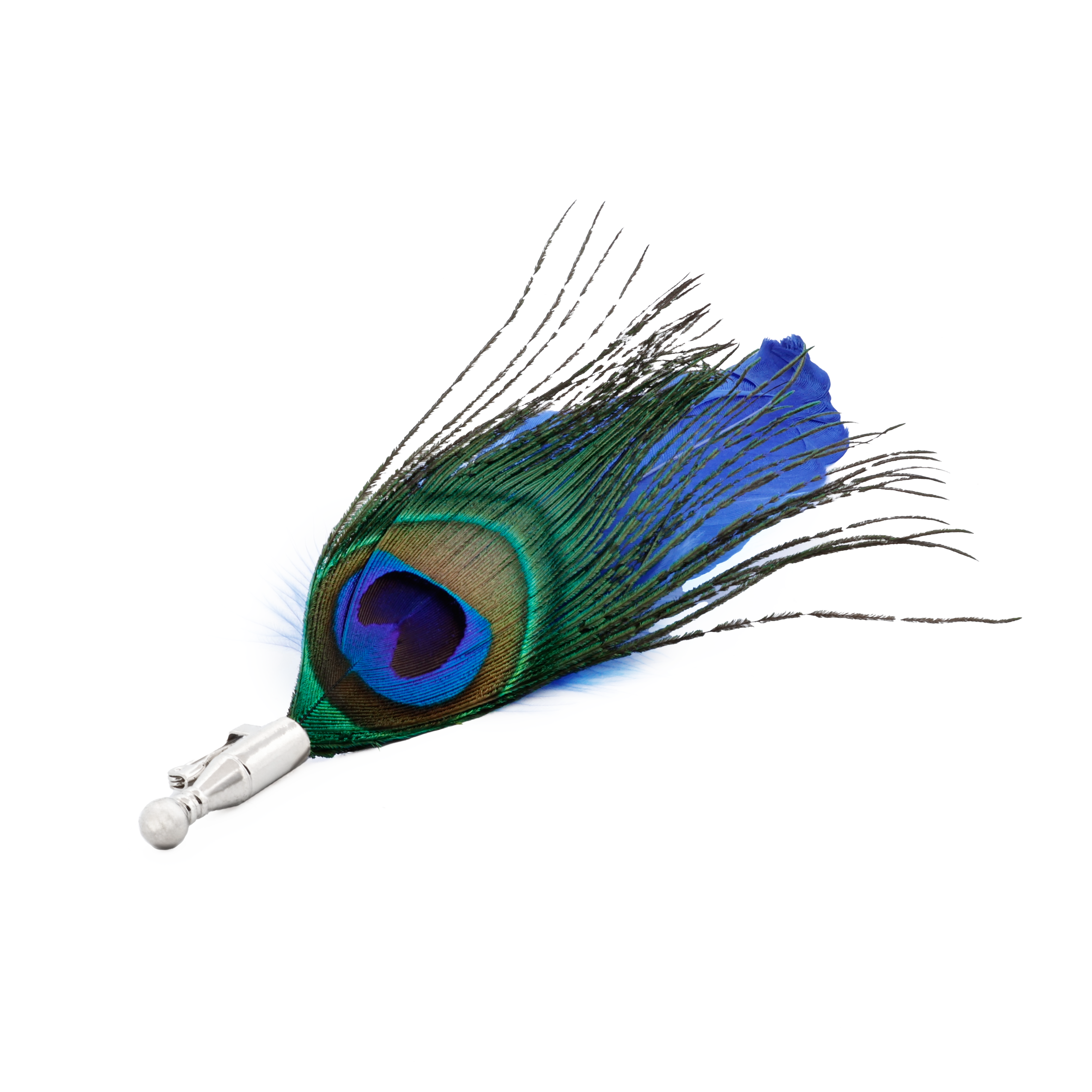 Blue Feather Lapel Pin