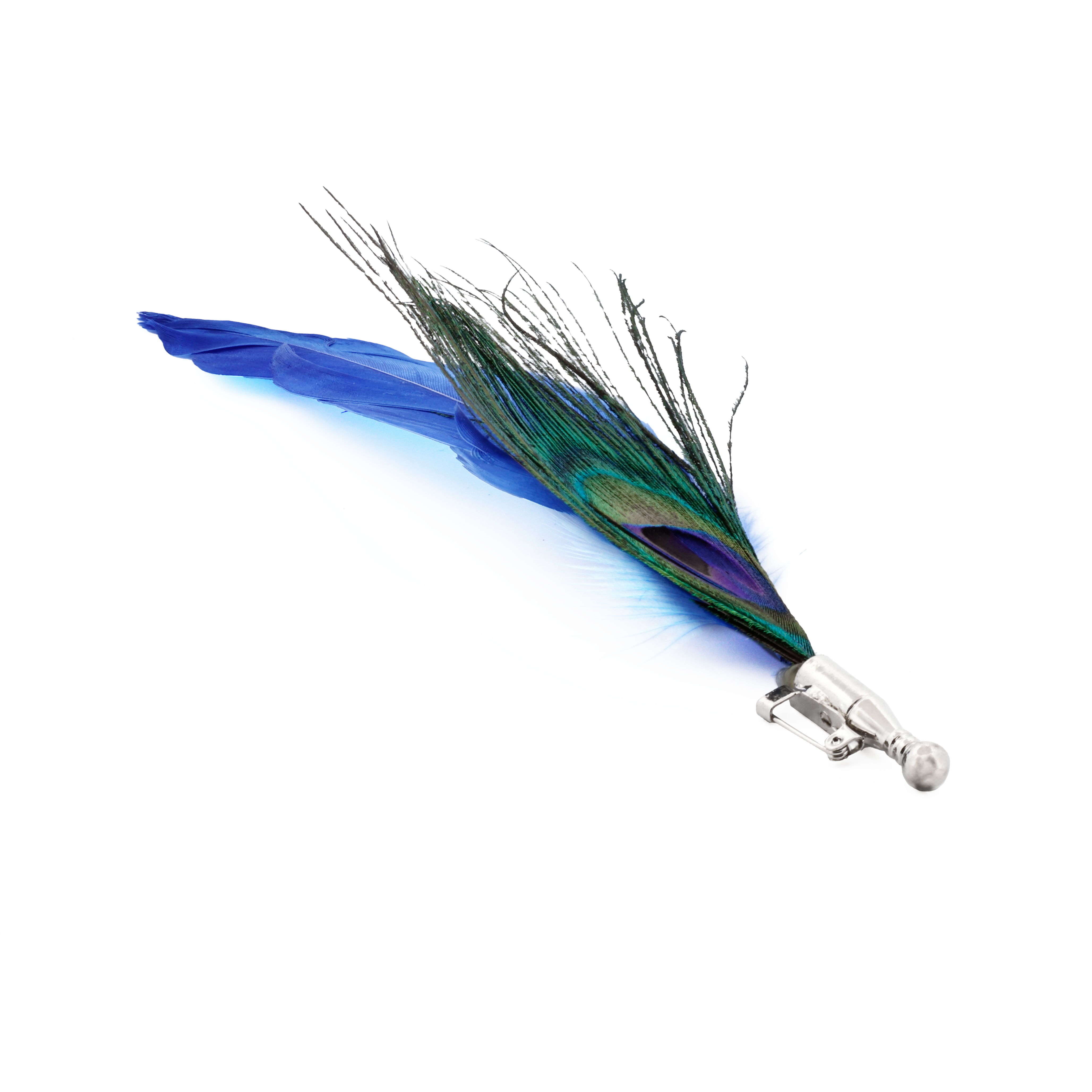 Blue Feather Lapel Pin