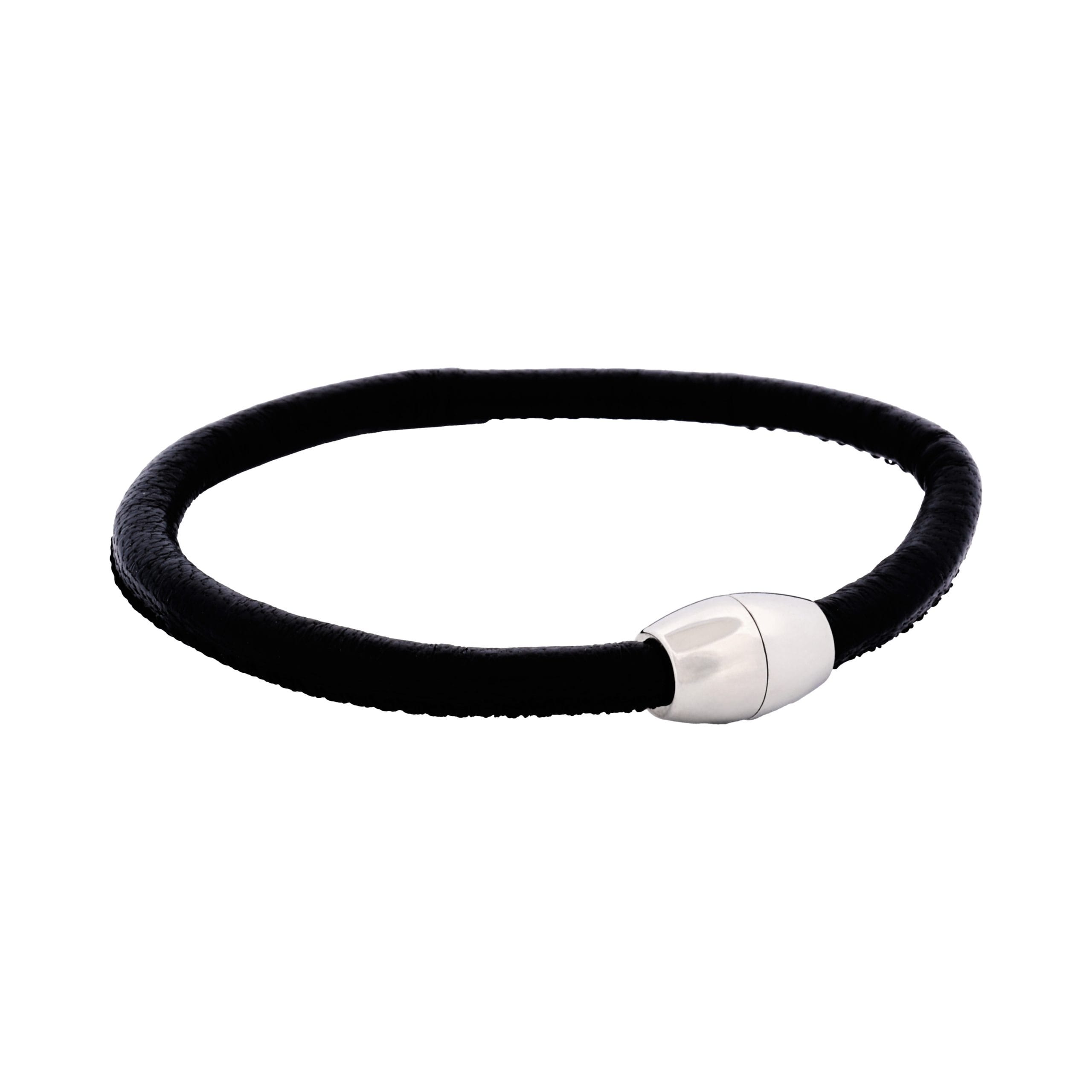 Black Leather Bracelet
