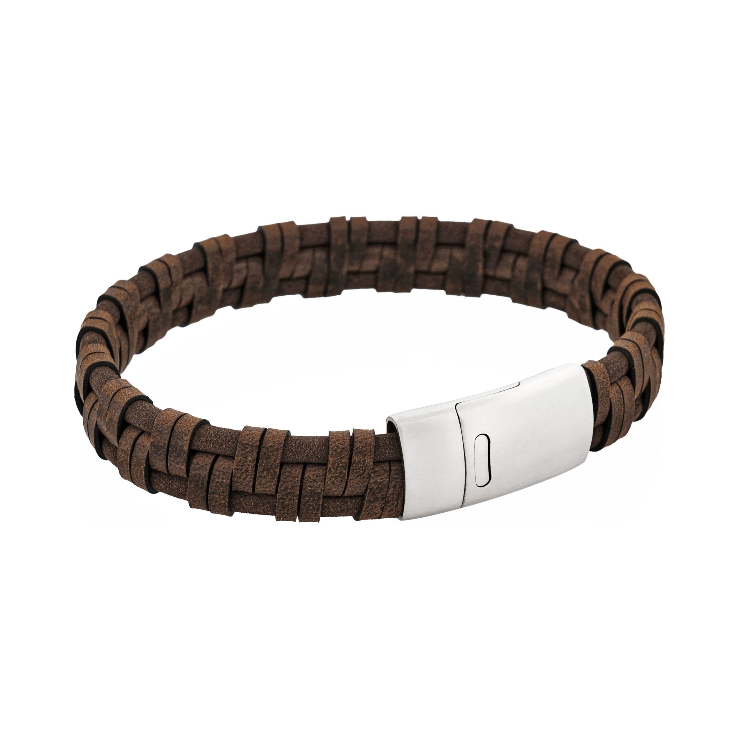 Braided Italian Leather Bracelet