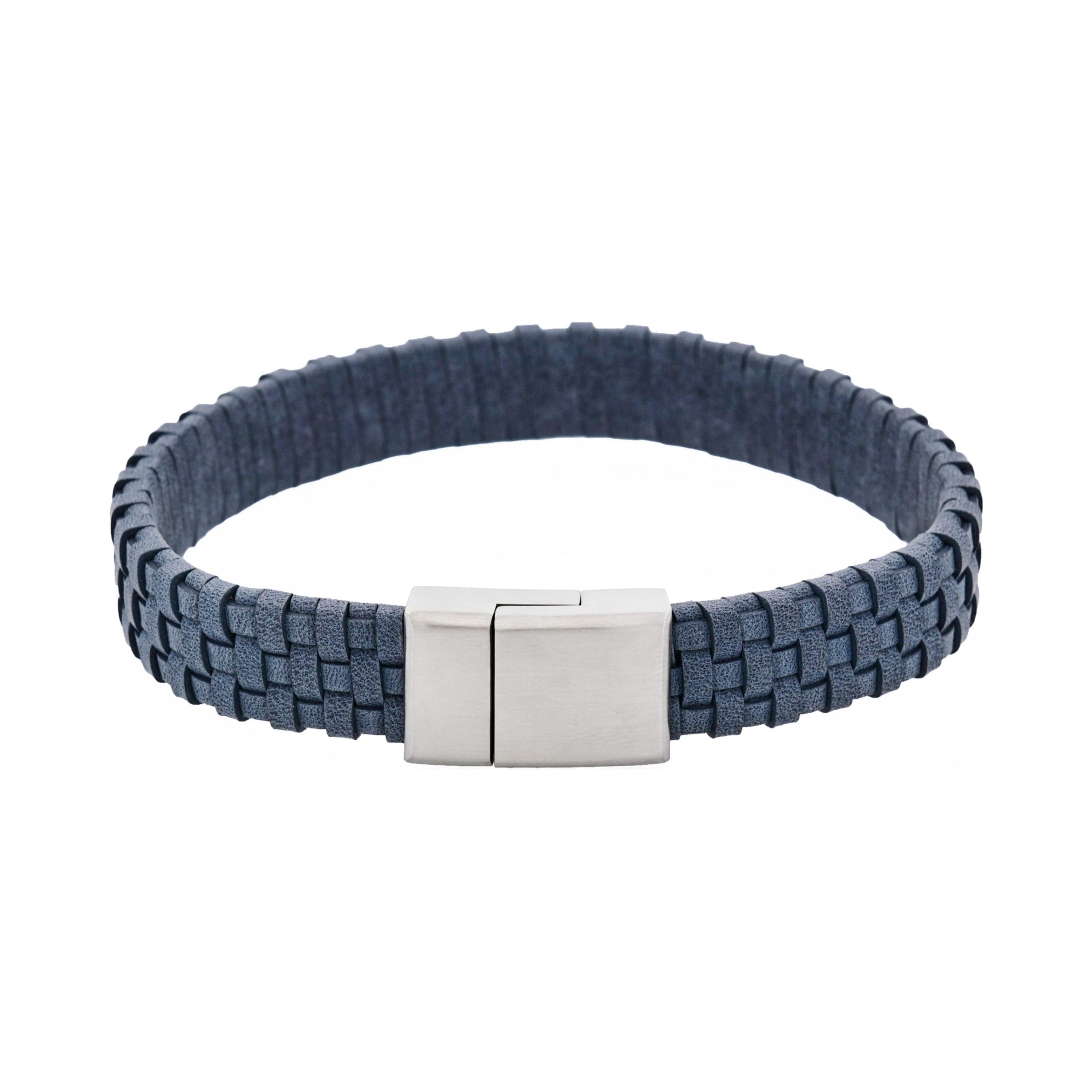 Tuscan Braid Midnight Italian Leather Bracelet