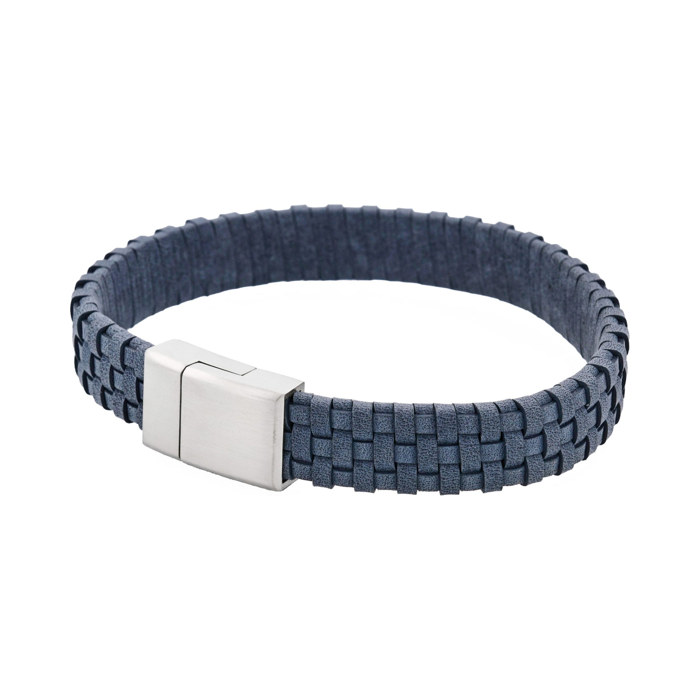Tuscan Braid Midnight Italian Leather Bracelet