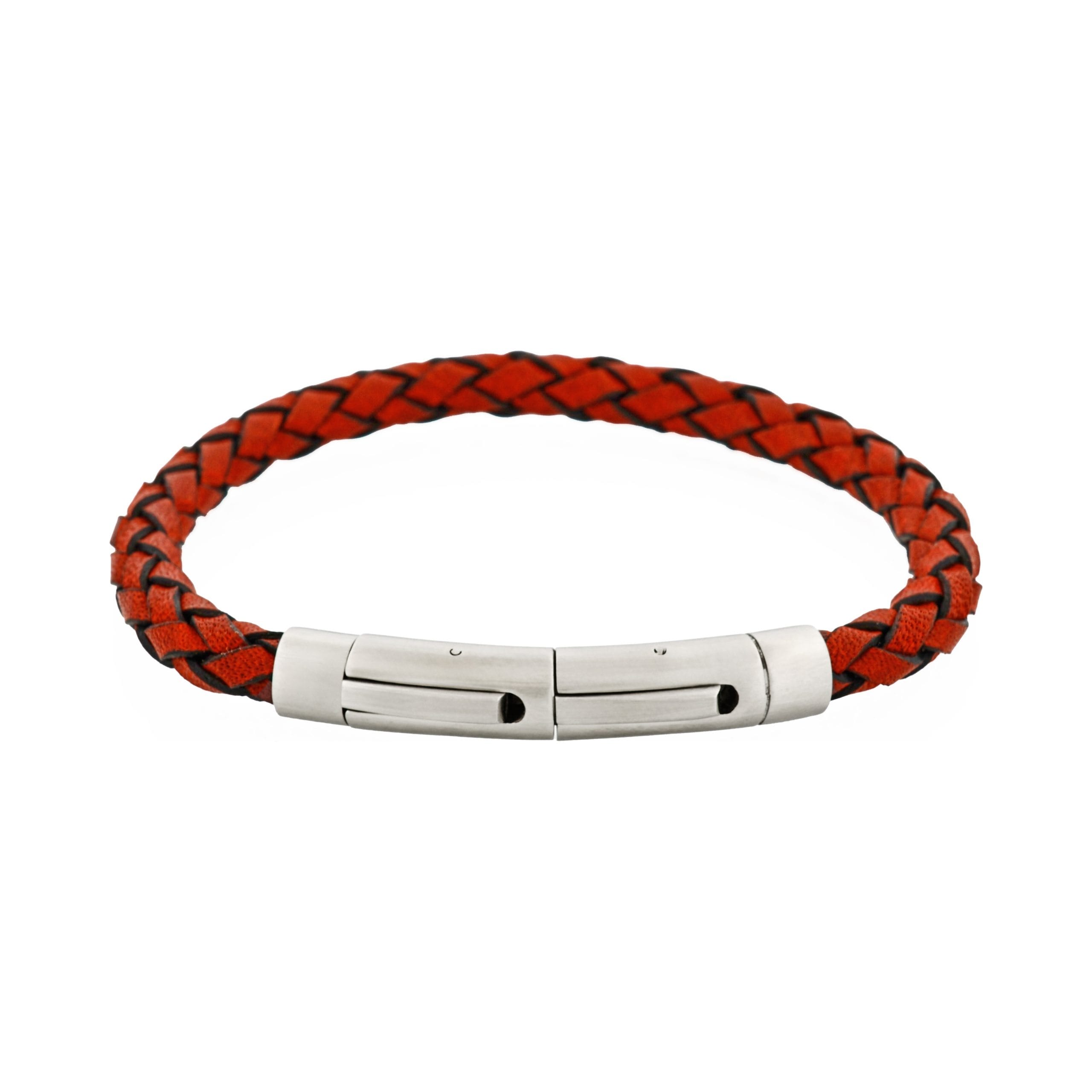 Rosso Linea Italian Leather Bracelet