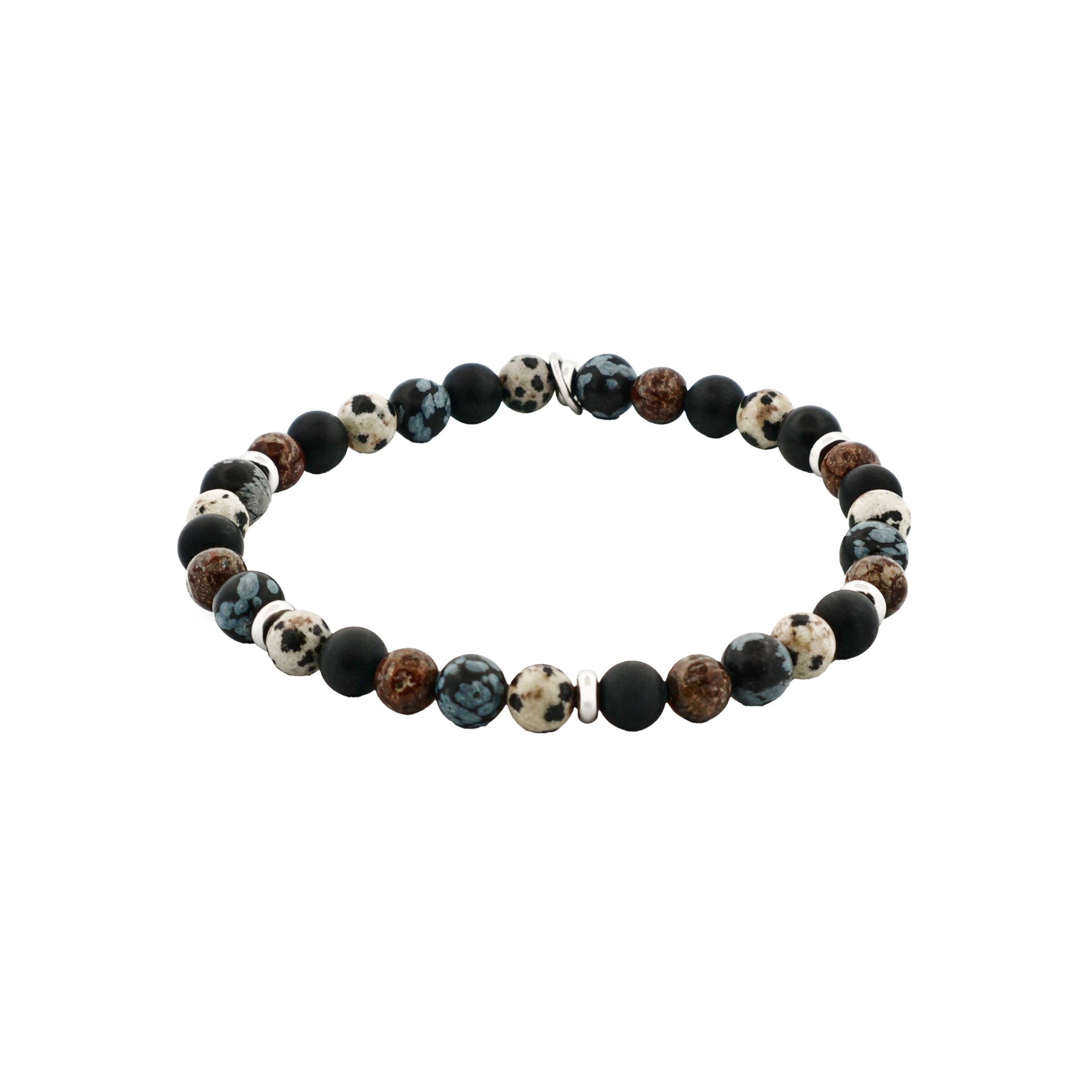Multi Coloured Agate Bead Bracelet