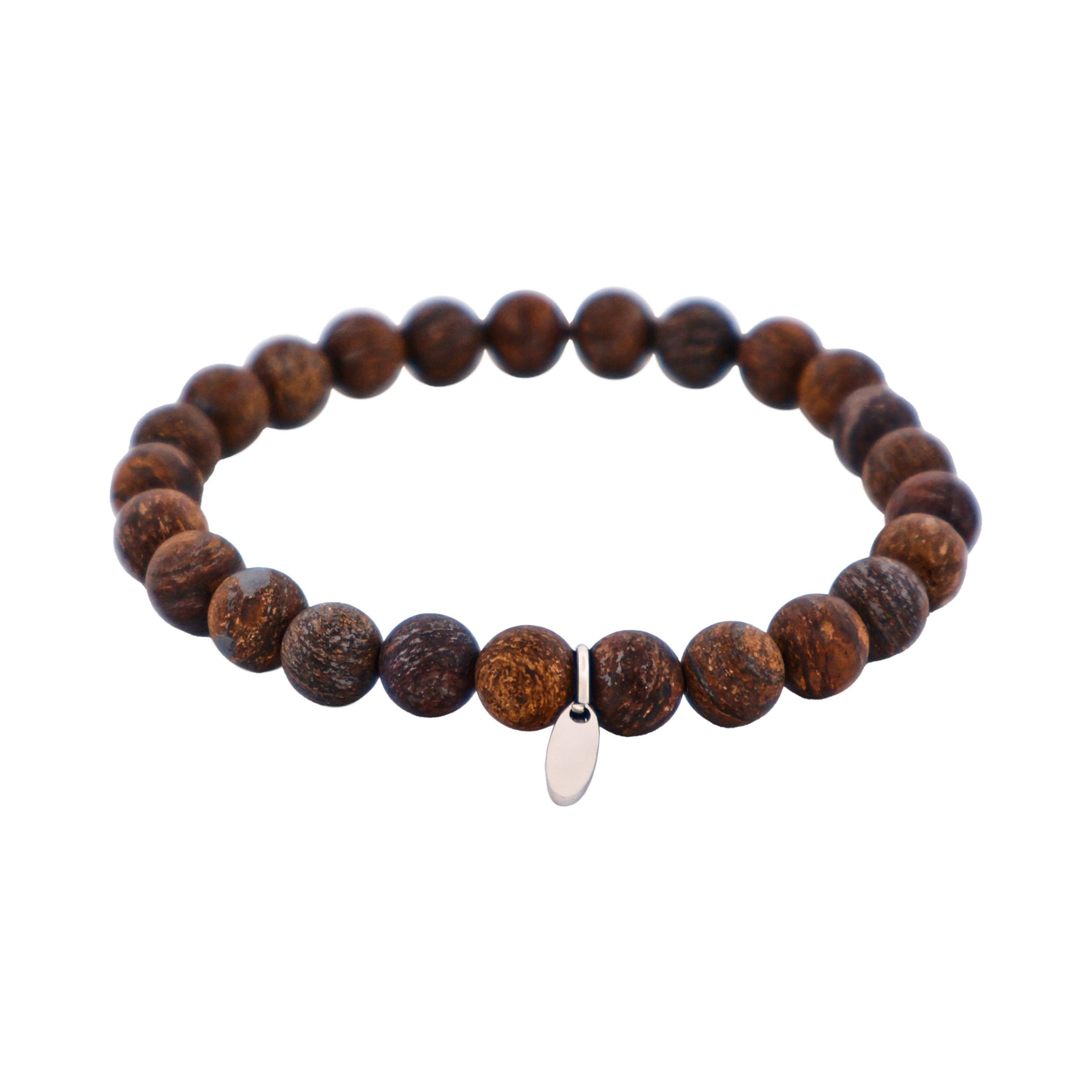 Savage Bronzite Stone Bead Bracelet