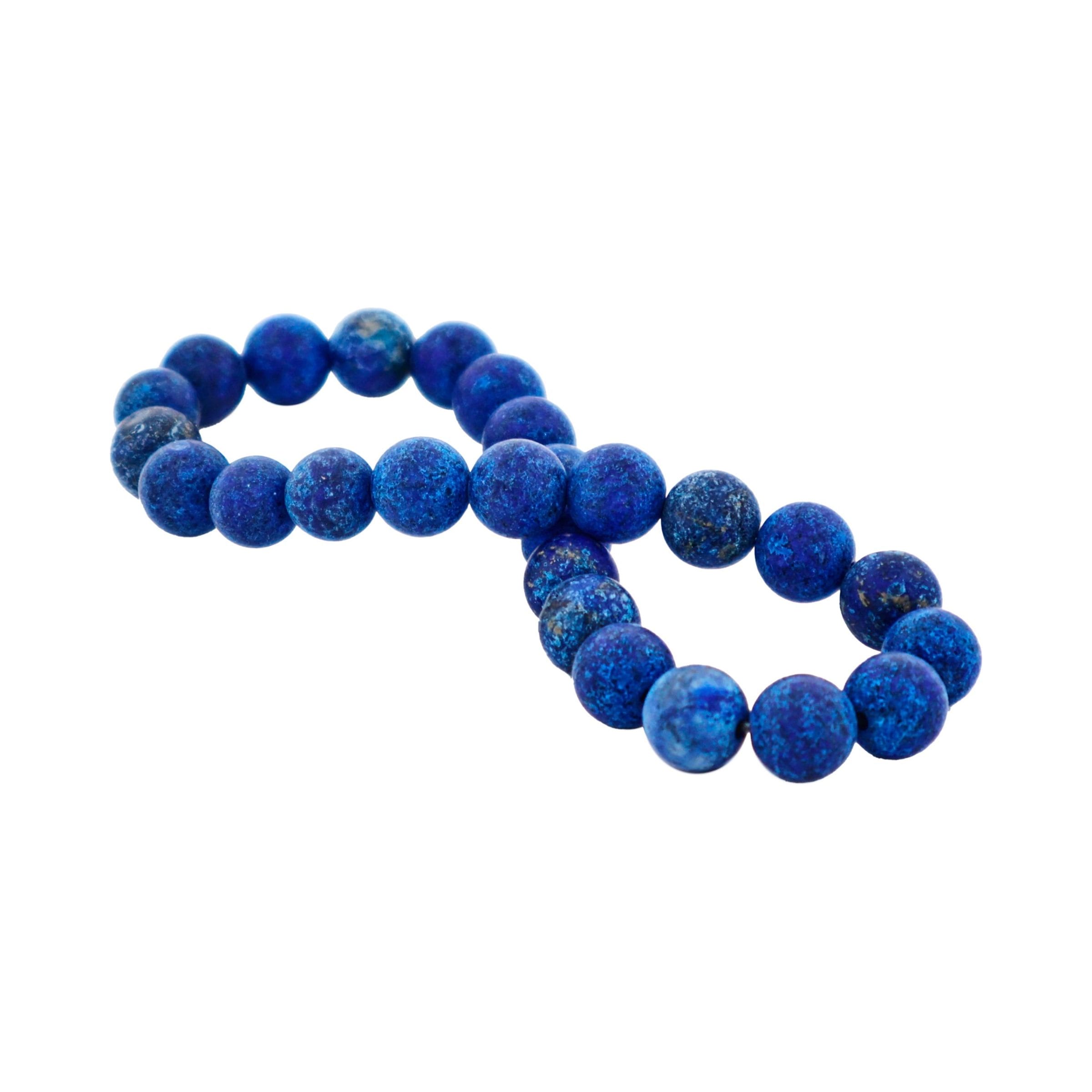 Savage Dumortierite Stone Bead Bracelet