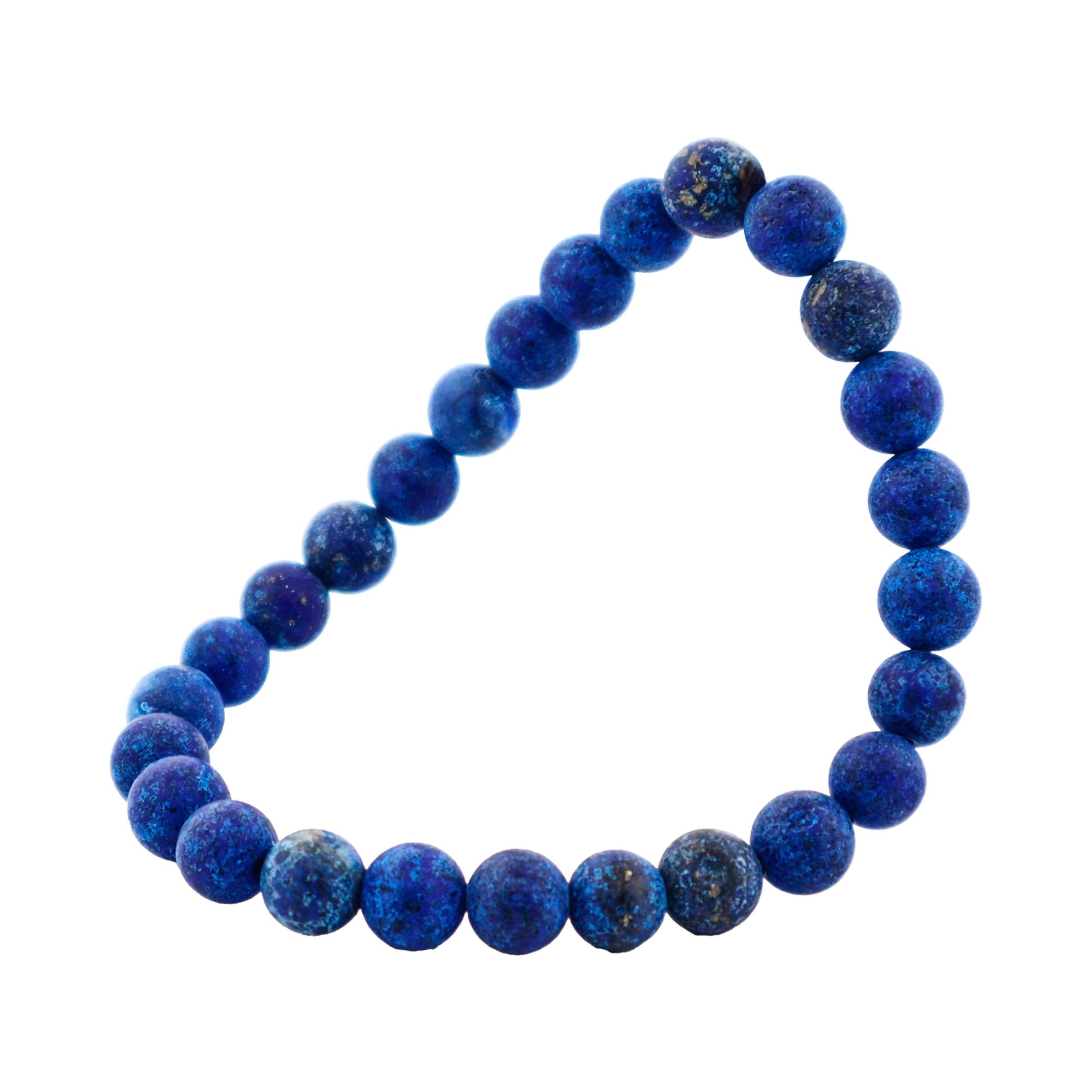 Savage Dumortierite Stone Bead Bracelet
