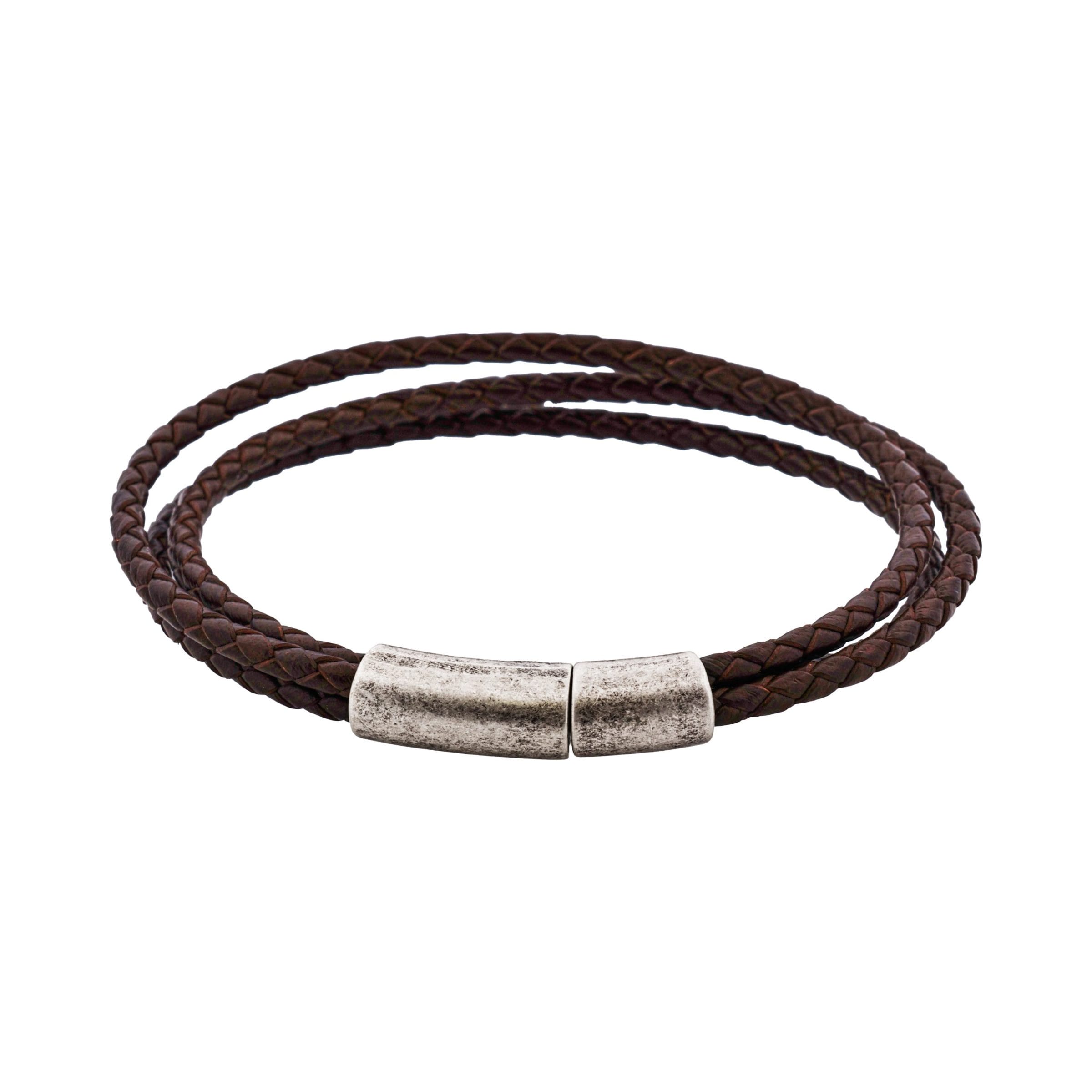 Fallout Multi Strand Brown Leather Bracelet