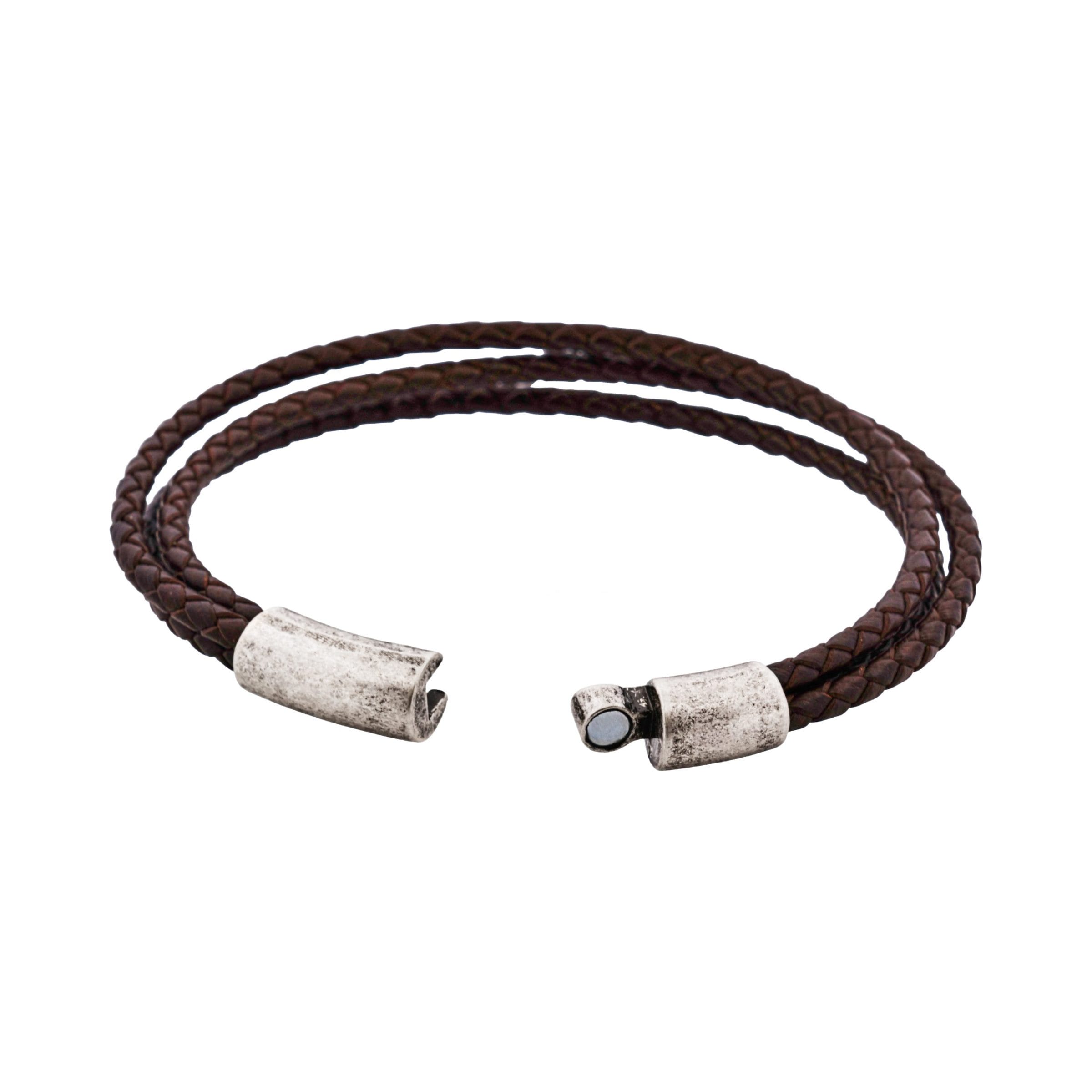 Fallout Multi Strand Brown Leather Bracelet