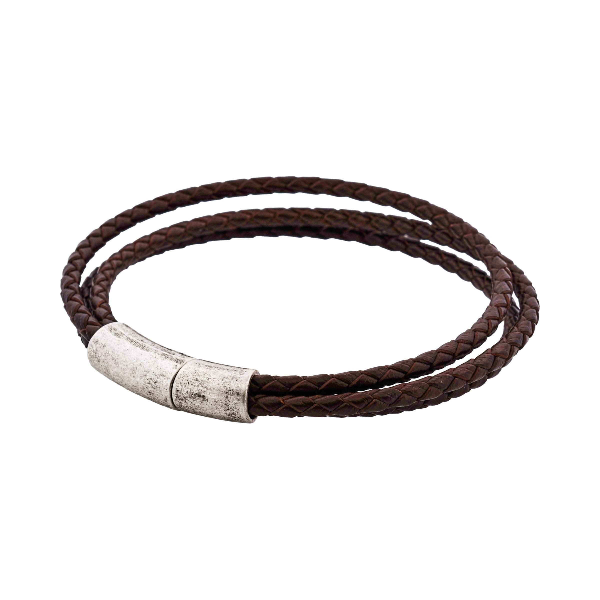 Fallout Multi Strand Brown Leather Bracelet