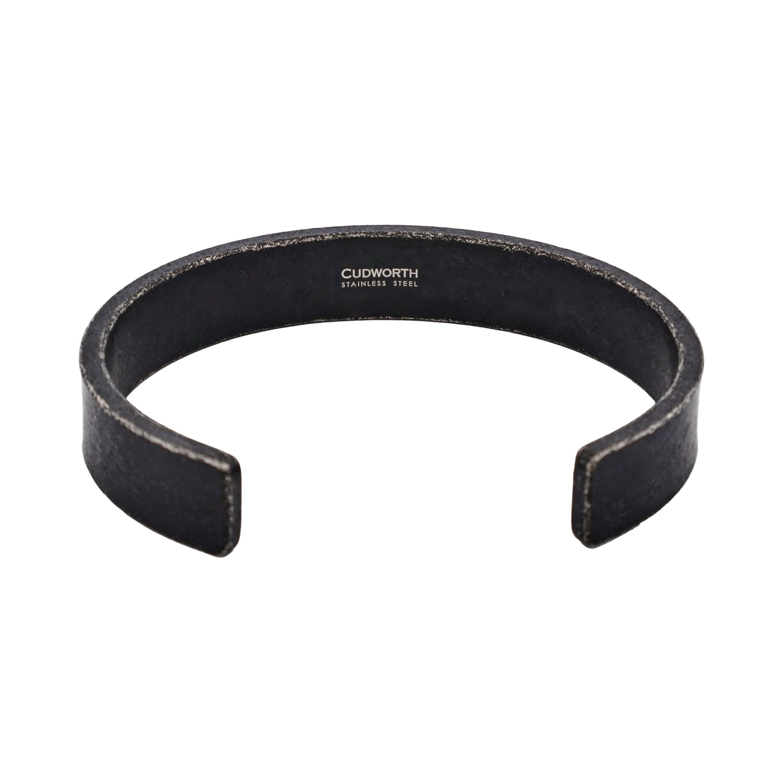 Stainless Steel Ion Plated Antique Gun Metal Cuff