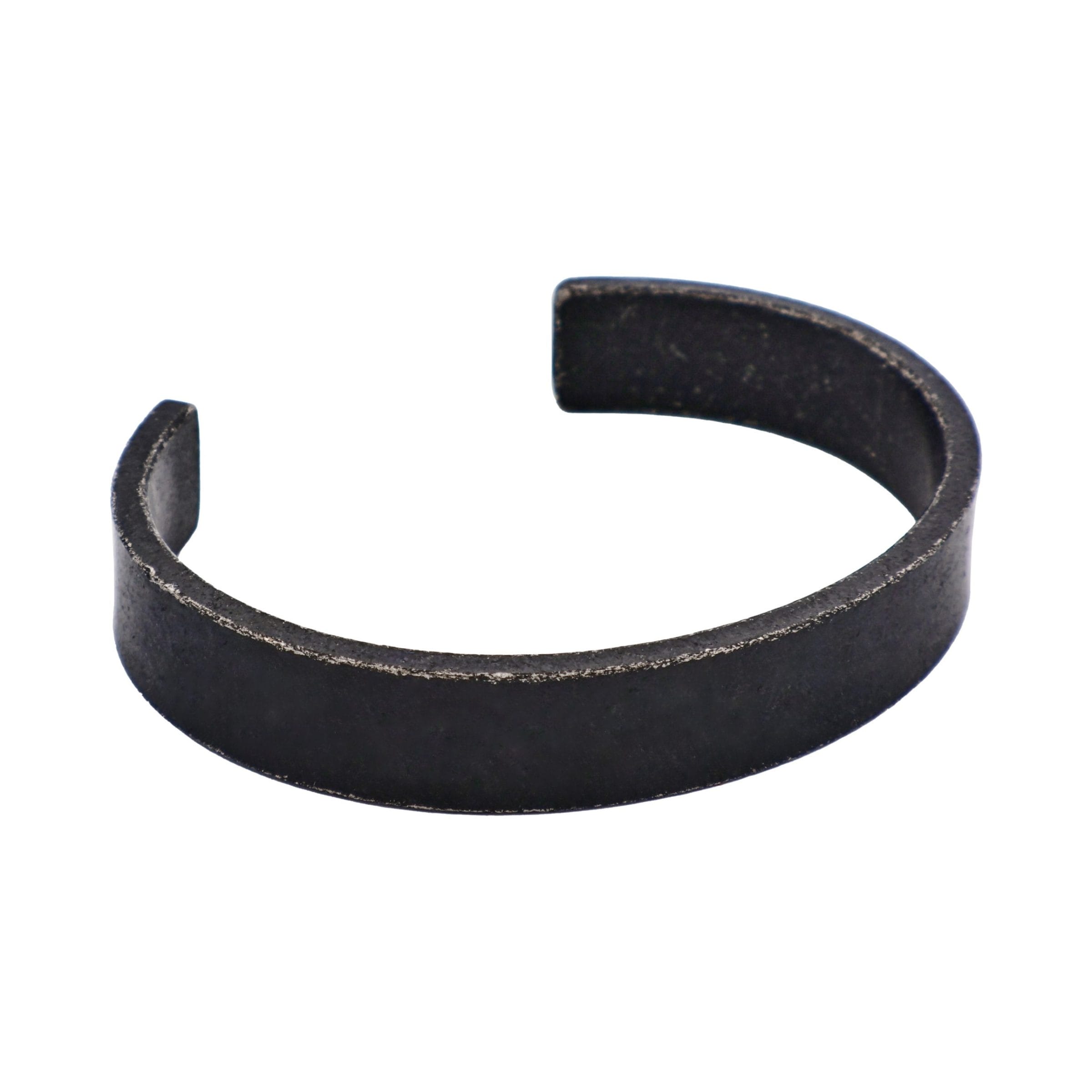 Stainless Steel Ion Plated Antique Gun Metal Cuff